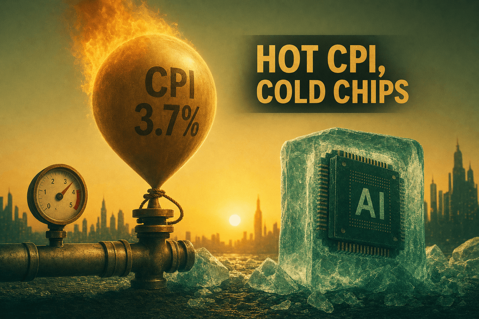Hot CPI, Cold Chips: What a 3.7% Print Means for AI Stocks