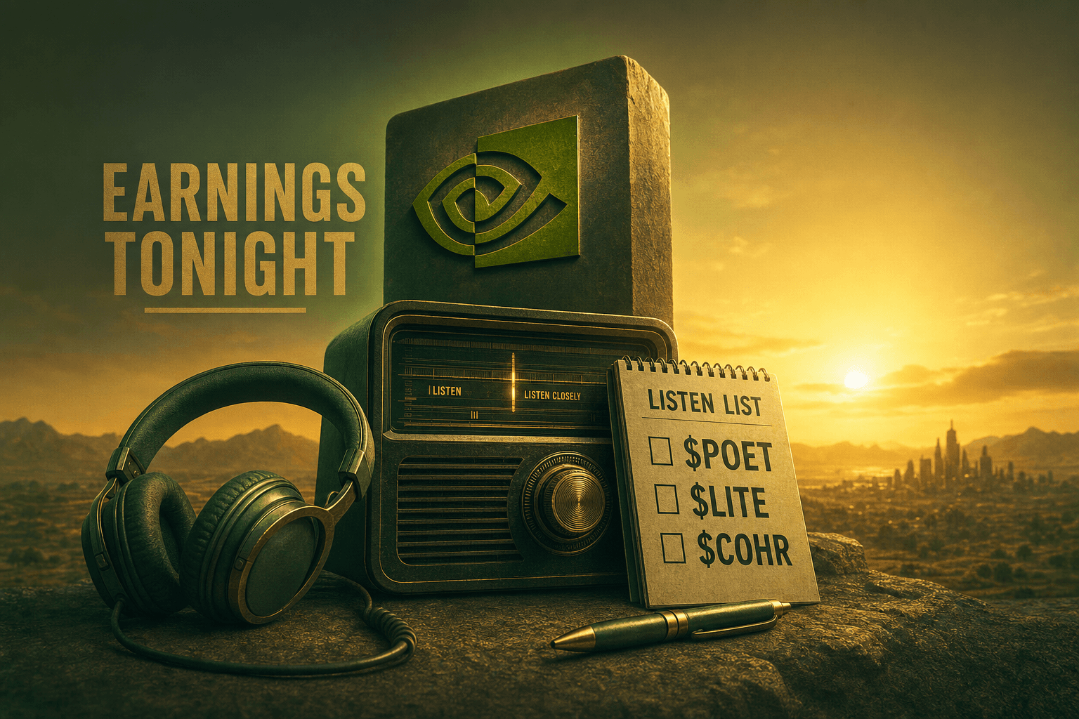 Nvidia Earnings Tonight: The $POET, $LITE, $COHR Listen List