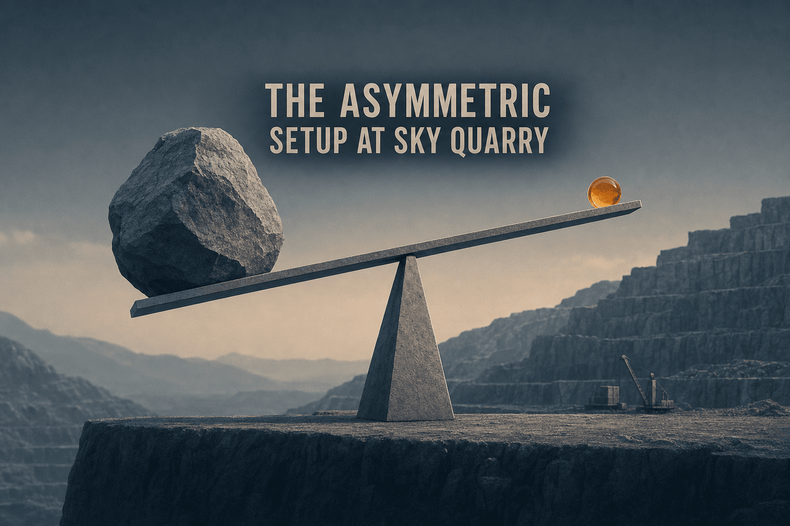 The Asymmetric Setup at Sky Quarry $SKYQ