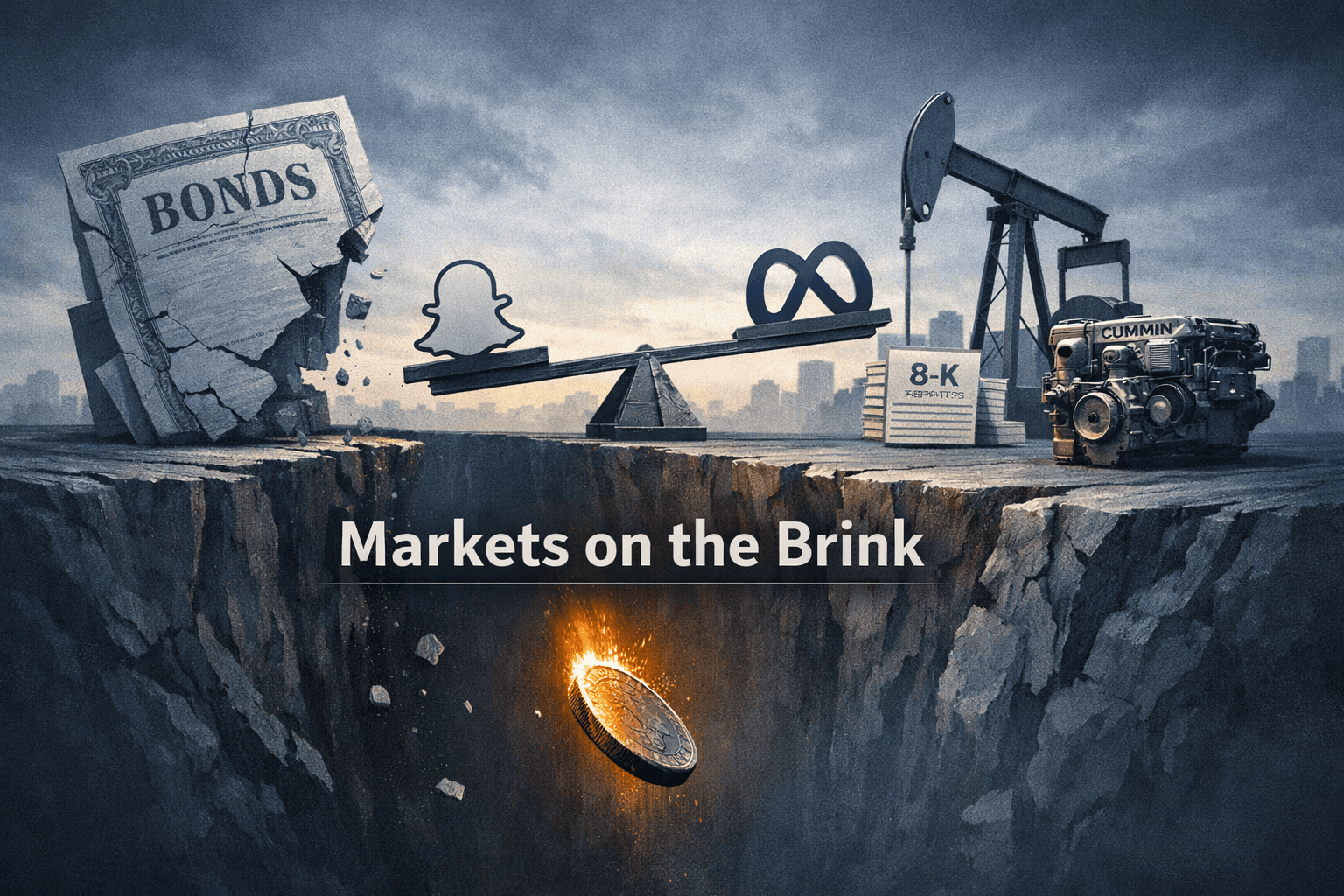 Markets Parse Narrative Risk, Cheap Tech, and a 'Lost Decade' for Bonds — Snap, Meta, Cummins and Energy Speculation Drive Today's Flow