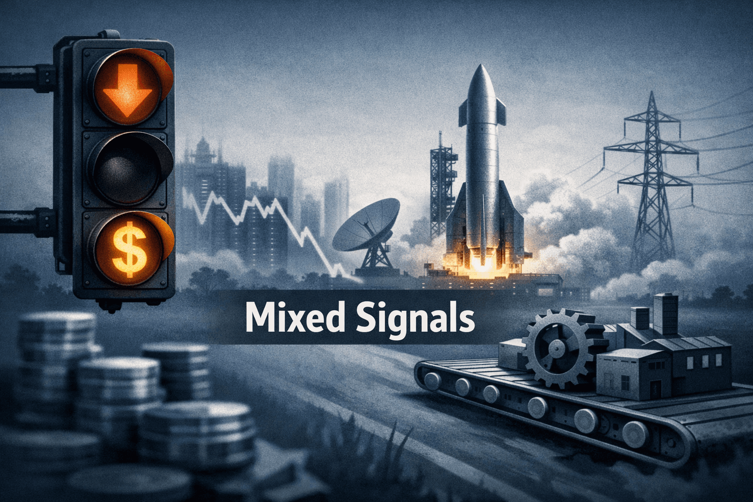 Mixed Signals: Tech Correction, SpaceX IPO Uncertainty, and Cash-Flow Signals from Industrials and Utilities