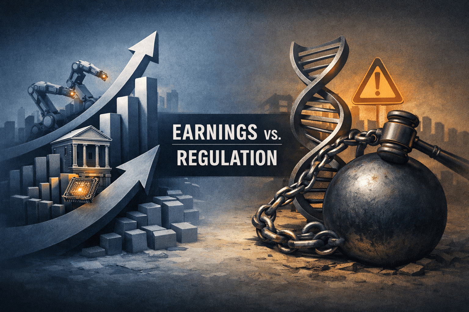Earnings Momentum Meets Regulatory Drag: Q1 Gains, AI Supply-Chain Interest, and Biotech Execution Risk Shape Today's Tape