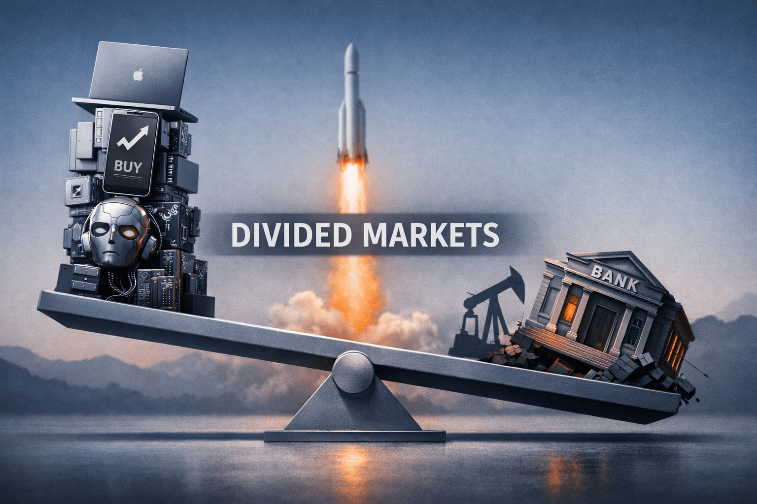 Mixed Momentum: Tech Leads as AI Volatility, Energy Cash Flows and Bank Earnings Create Divergent H2 Narratives