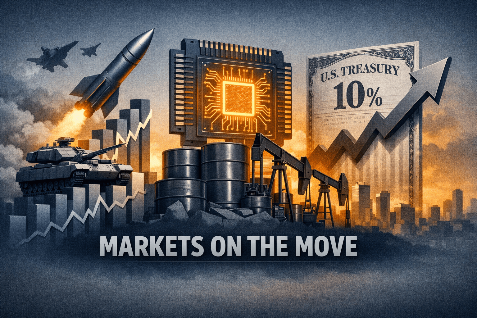 Stocks Rally Amid Record Margins and Rising Yields — Defense Orders, AI Demand and Company-Specific Shocks Drive Rotation