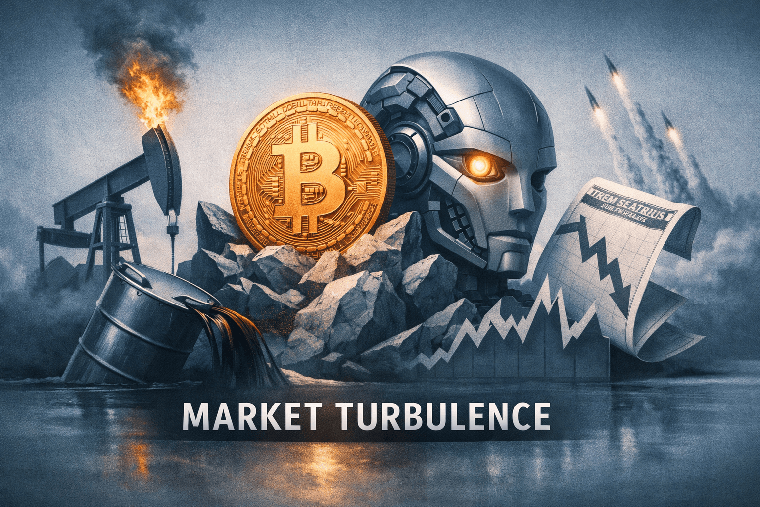 Oil and Crypto Spike Collide with AI-Heavy Earnings and Bond Volatility — Market Leadership Narrows
