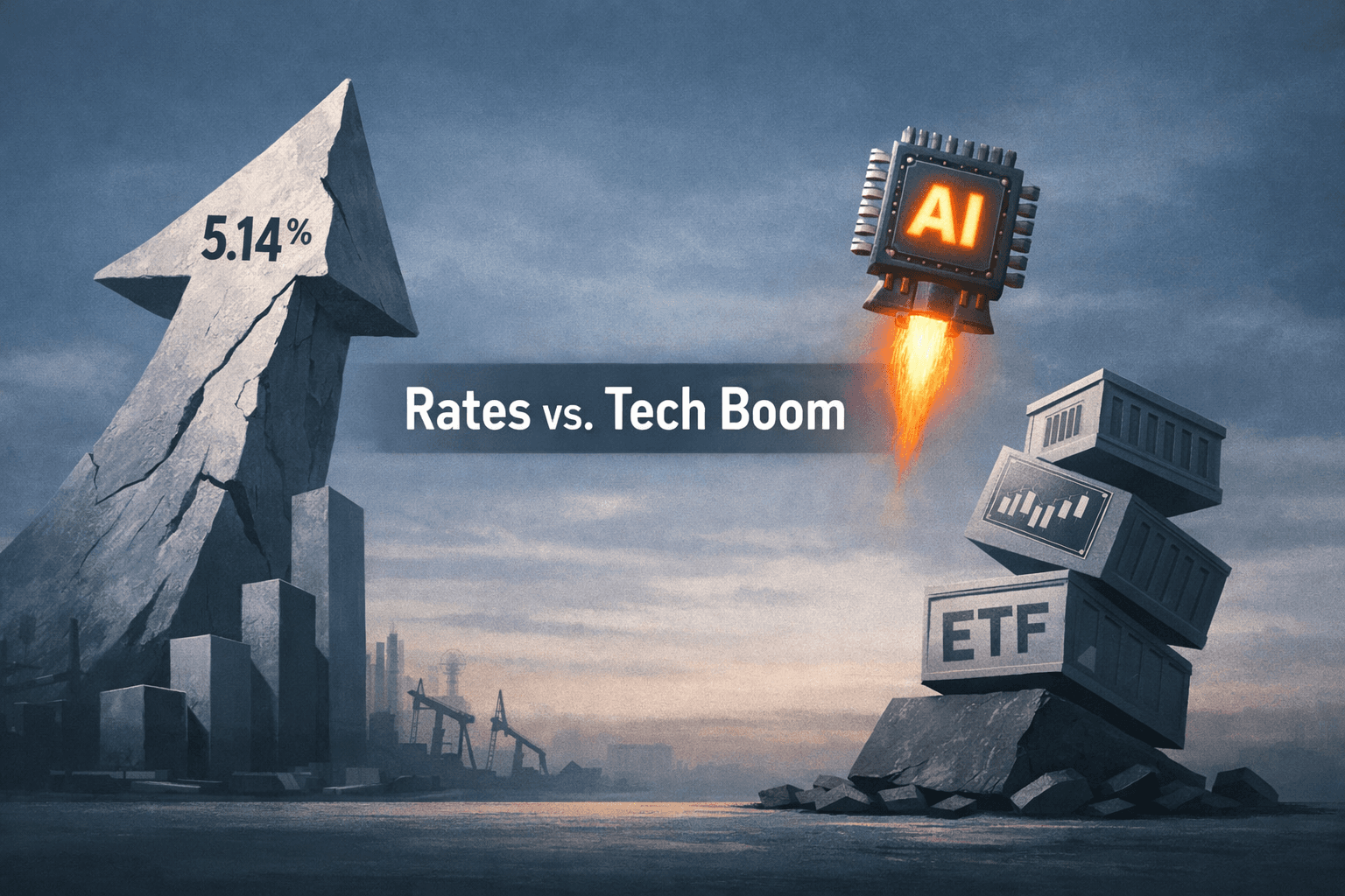 Yields Spike, AI Fuels a Tech Rally — Markets Split Between Rate Shock and Re-rate