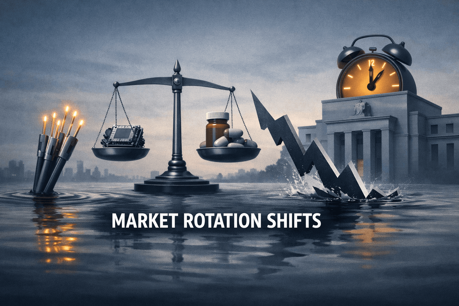 M&A Ripples, Earnings Divergence and a Higher-for-Longer Fed: Markets Parse Rotation from AI Hype to Cyclicals and Health Care