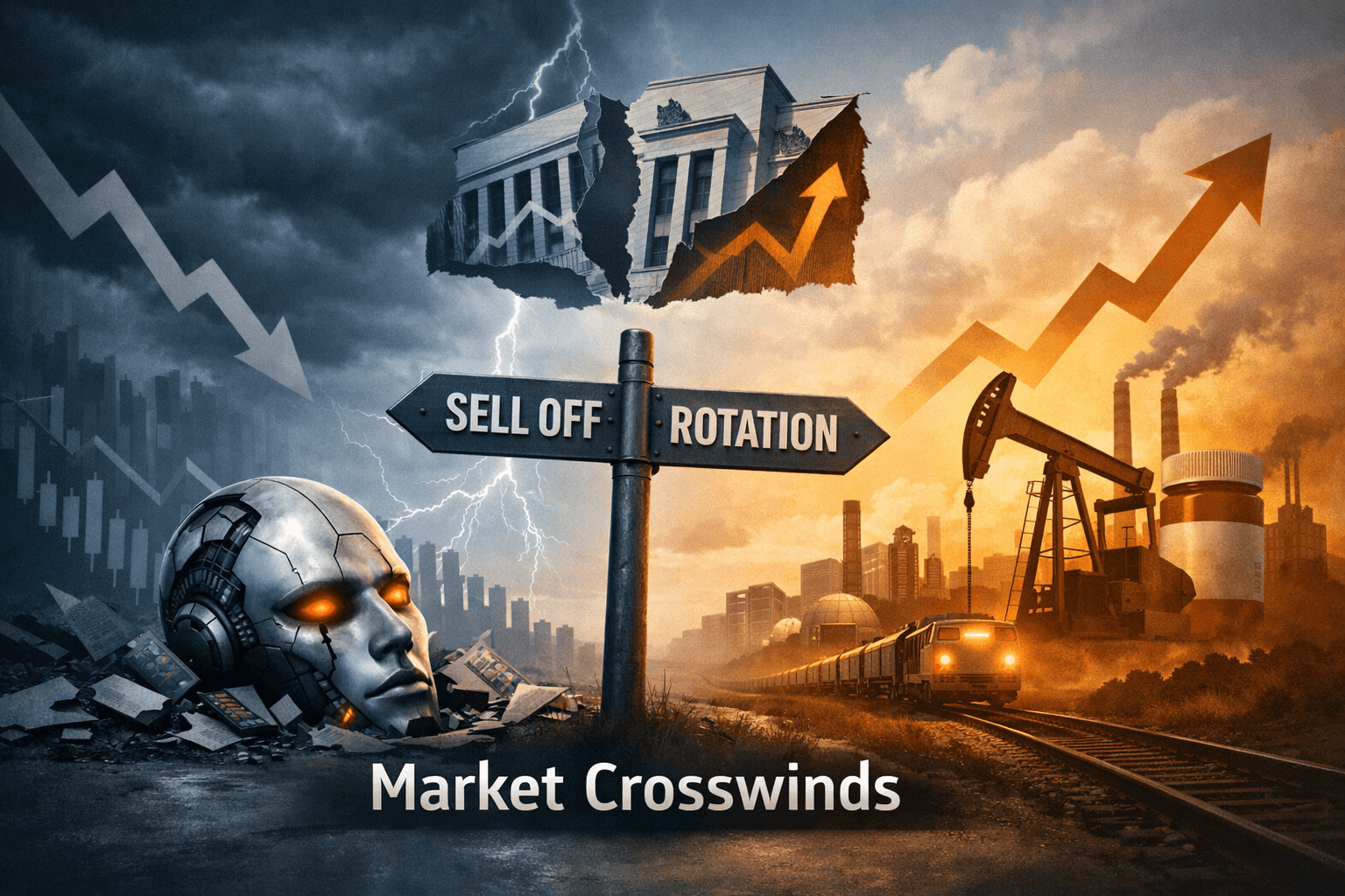 Market Crosswinds: AI Selloff and Mega-Cap Pain Offset by Energy, Industrials and Defensive Rotation