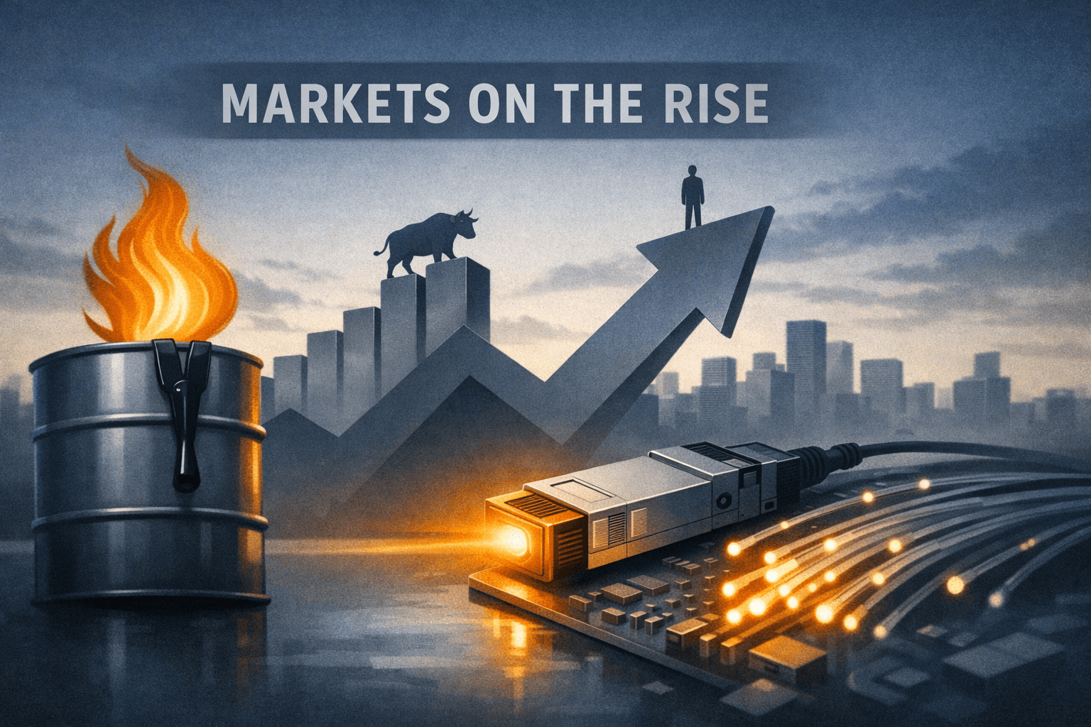 Modest Risk-On Broadly Lifts Markets as Oil Spike and AI Supply Deals Set the Agenda