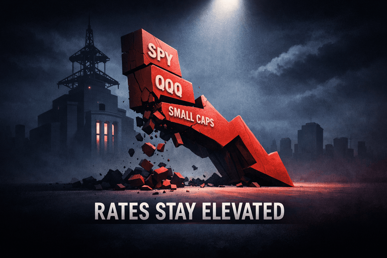 Tech Swoon as Powell’s ‘Higher for Longer’ Tone Reverberates — SPY, QQQ and Small Caps Slip