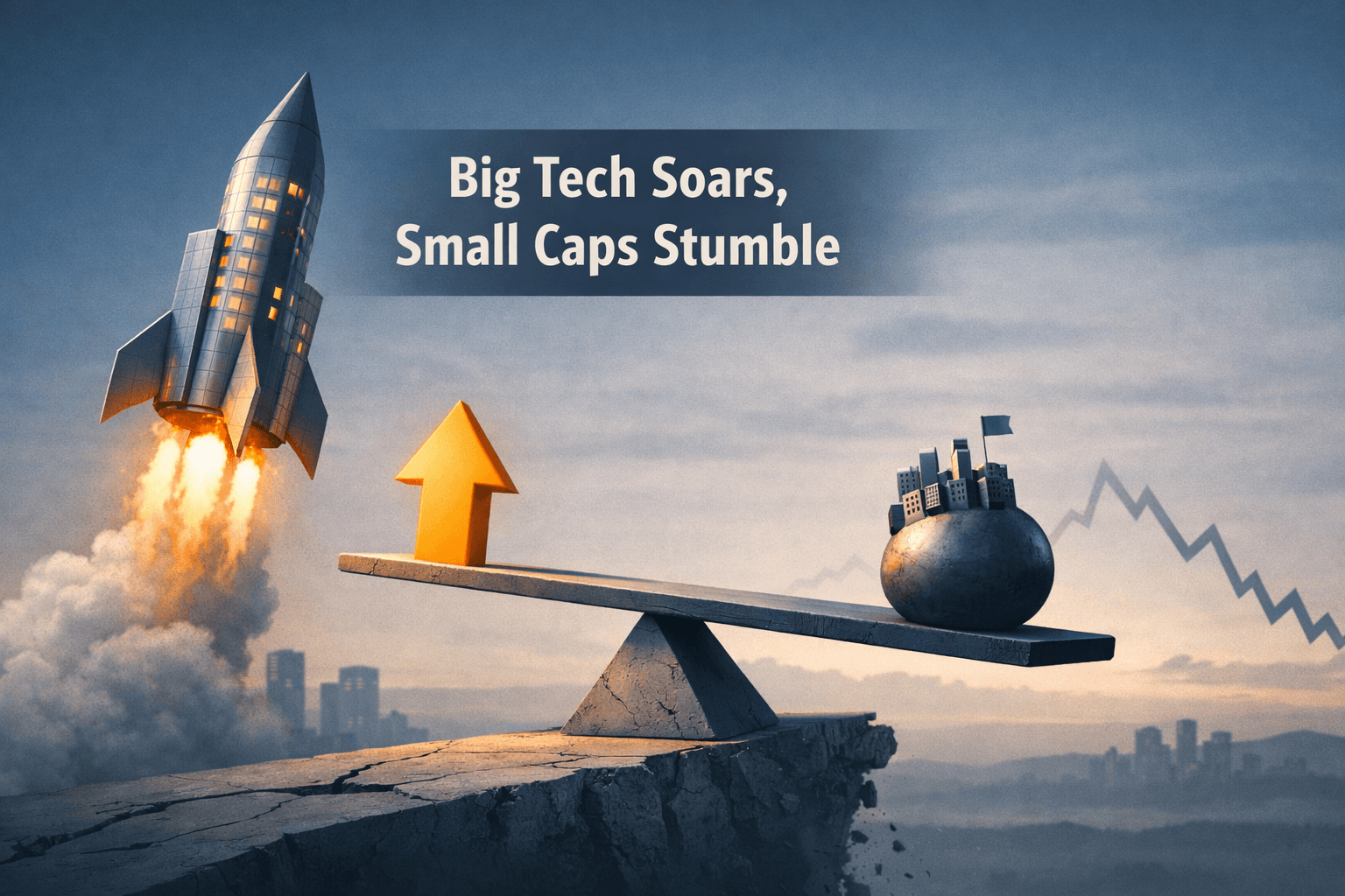 Big Tech Leads, Small Caps Lag: QQQ Outperforms as Markets Digest Mixed Macro and Sector News