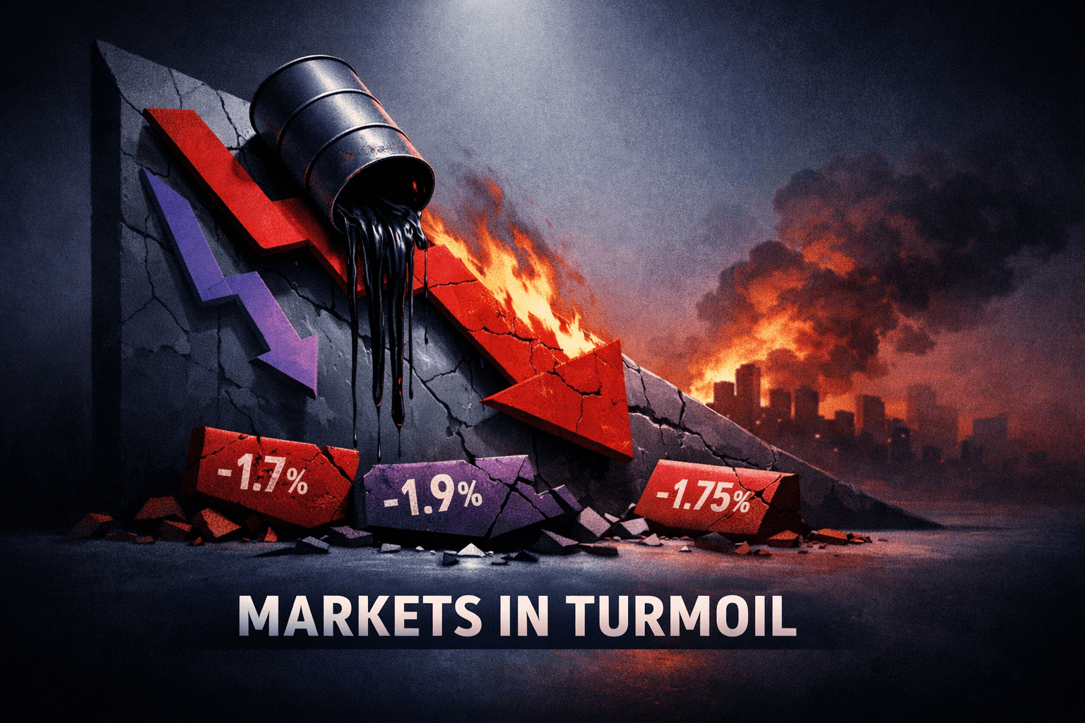 Markets Slide on Oil Shock and Risk-Off Sentiment; Tech and Small Caps Lead Declines