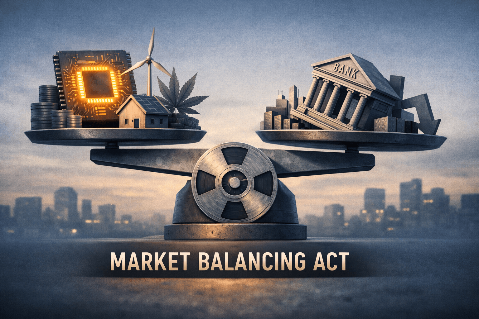 Mixed Tape: Tech Strength and Defensive Rotation Offset Bank Pressure as Markets Digest Regulatory and Macro Signals