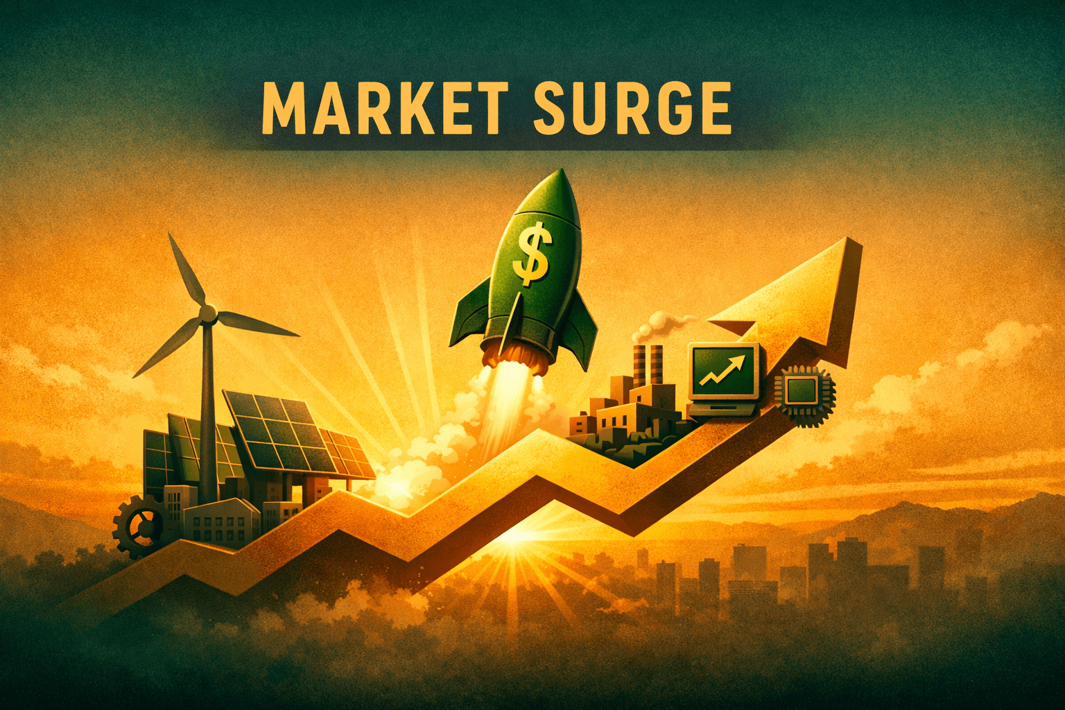 Broad Risk-On Rally: Tech, Small Caps and Renewables Lead a Strong U.S. Market Advance