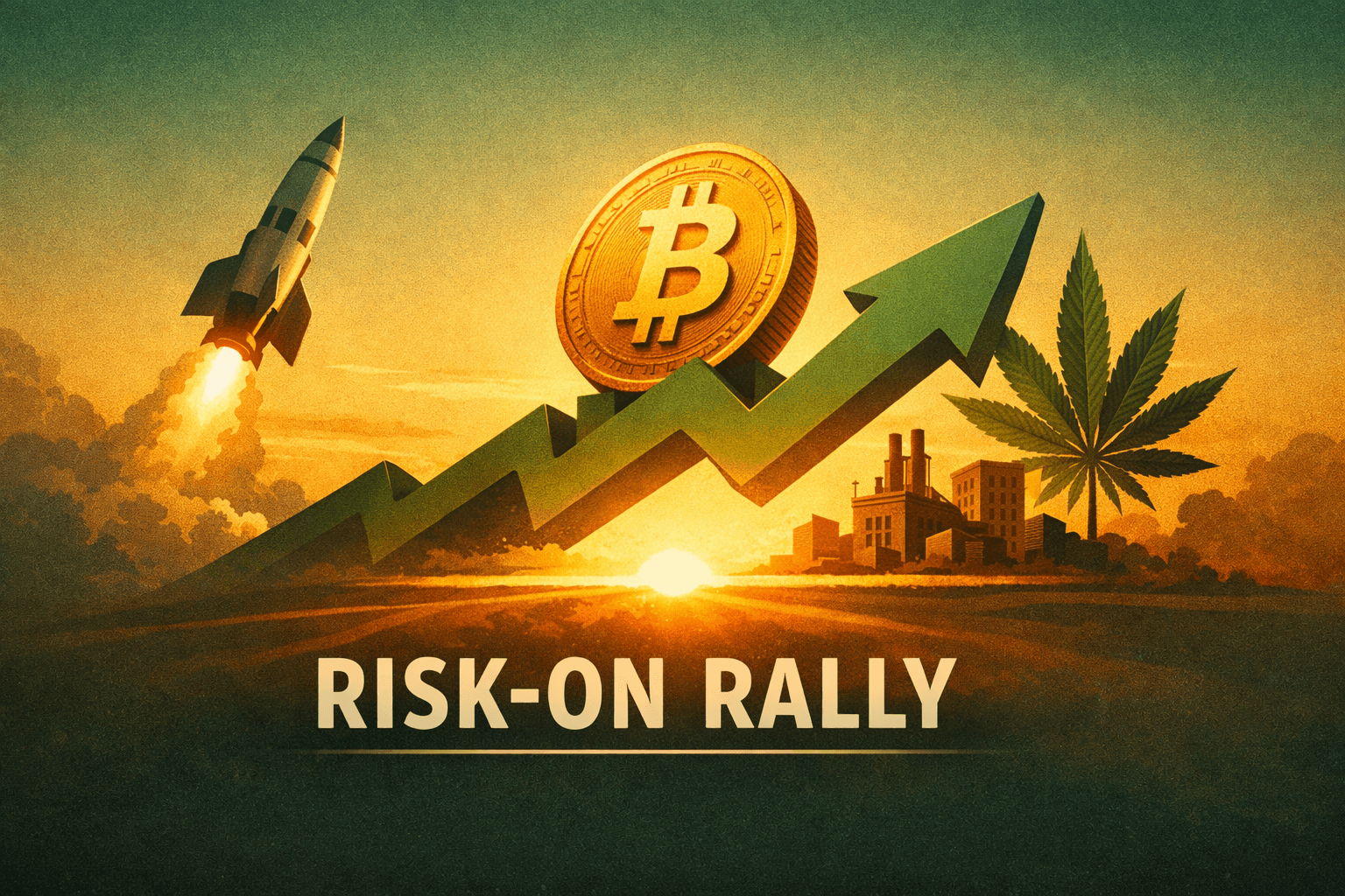 Risk-On Rally: Tech and Small Caps Lead as AI News, Cannabis Reprieve and Bitcoin Lift Sentiment