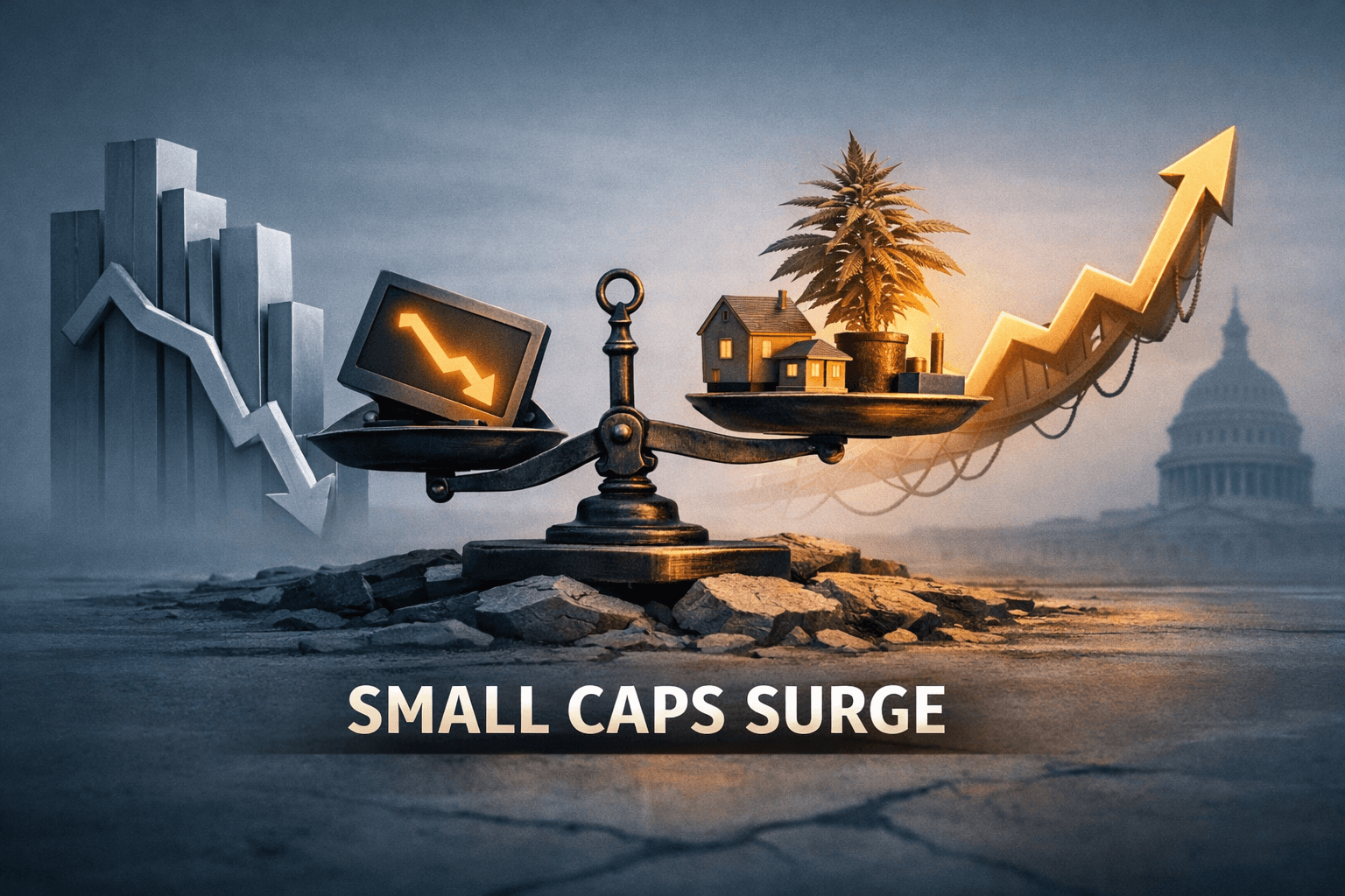 Mixed Tape: Small Caps and Cannabis Outperform as Large-Cap Tech Softens Ahead of Fed Signals