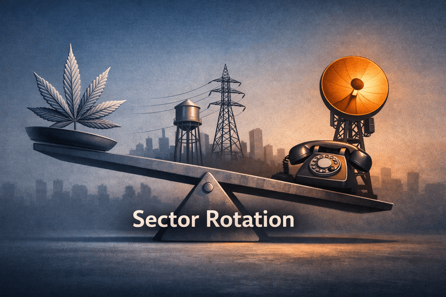 Market Pauses, Momentum Shifts: Cannabis, Utilities and Telecom Lead a Muted Session