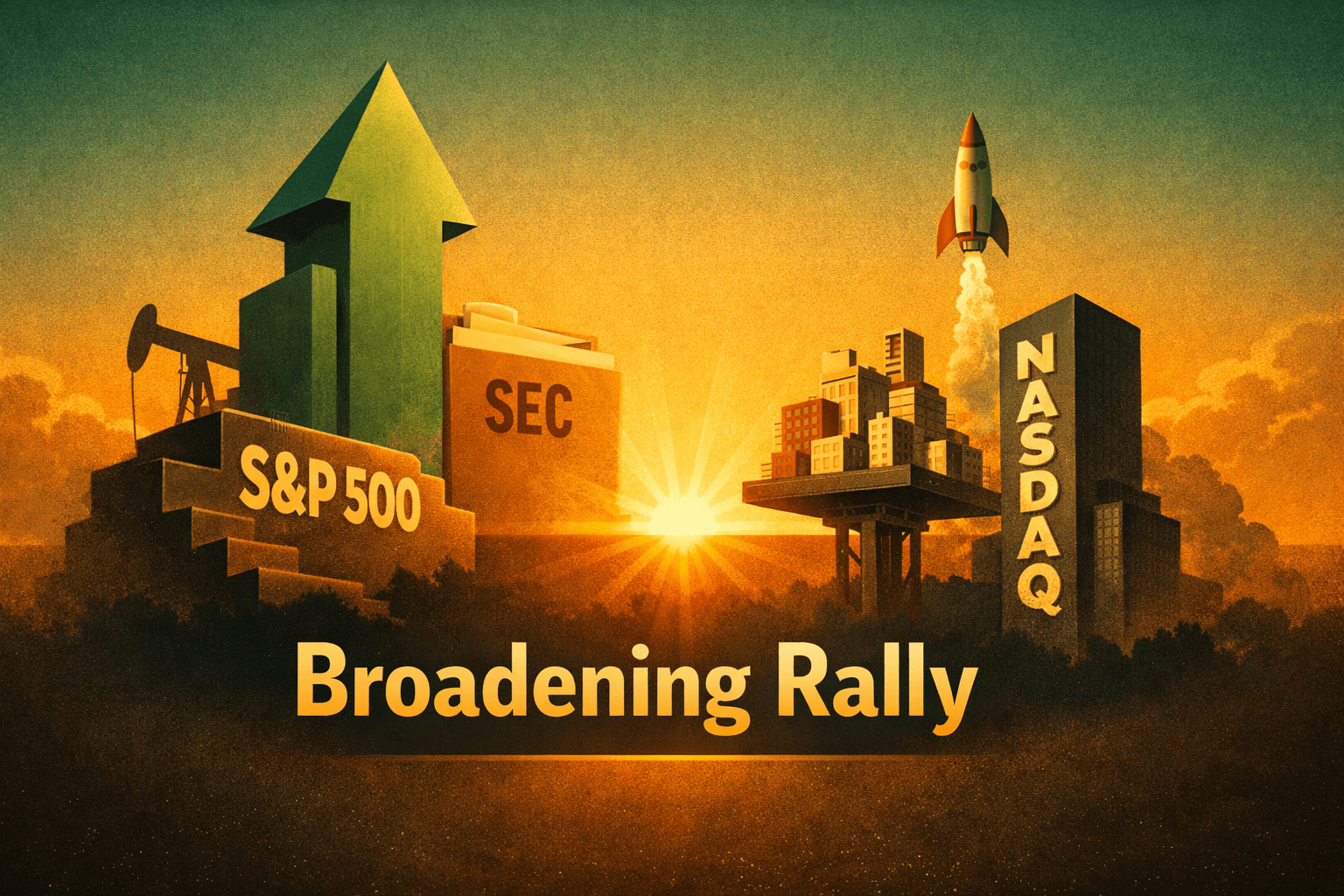 Broadening Rally: Tech Leads, Small Caps Catch Up as Markets Digest Earnings and Policy Noise