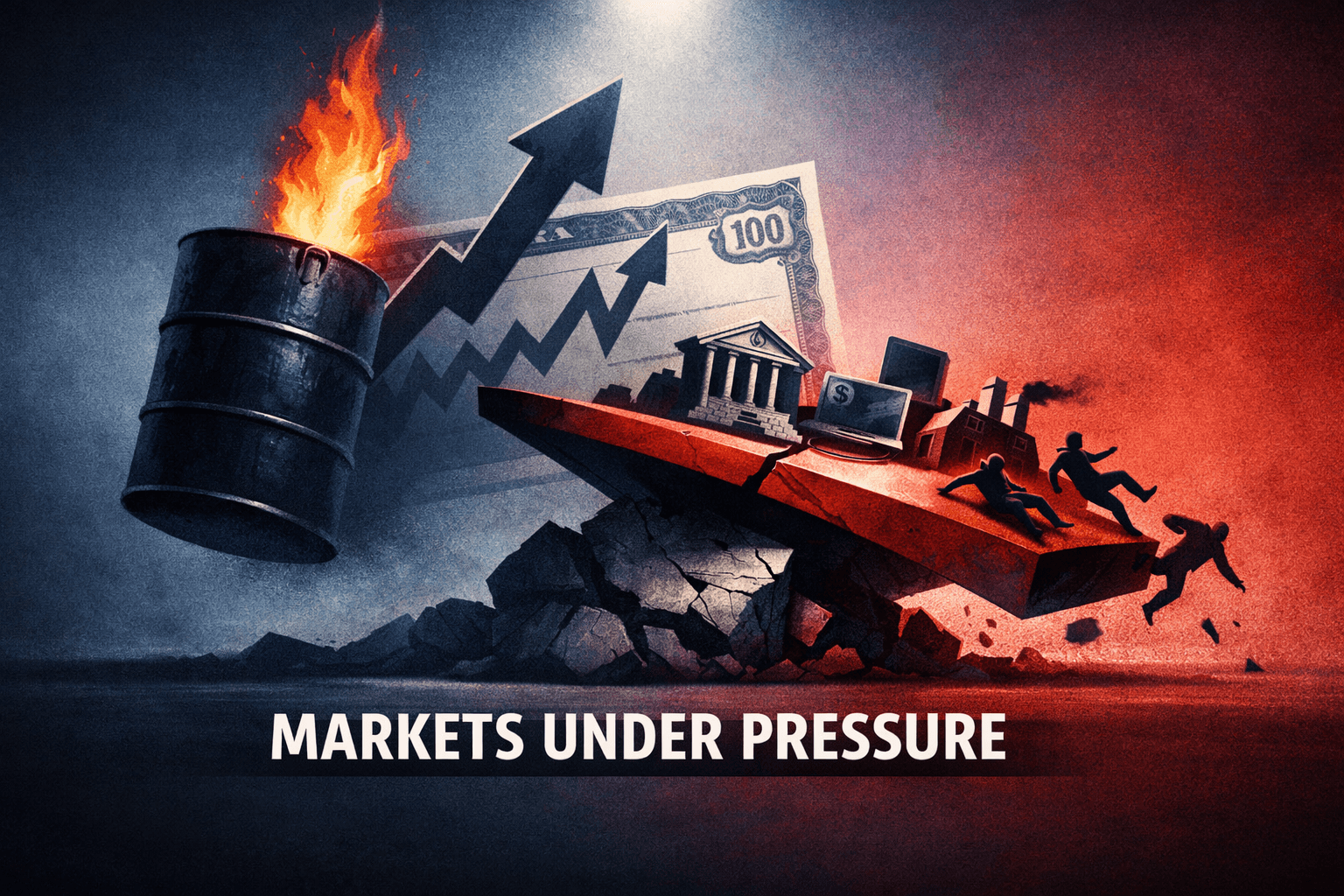 Oil Spike and Rising Yields Tip Risk Off: Tech, Small Caps Slide as Energy and Materials Hold Ground