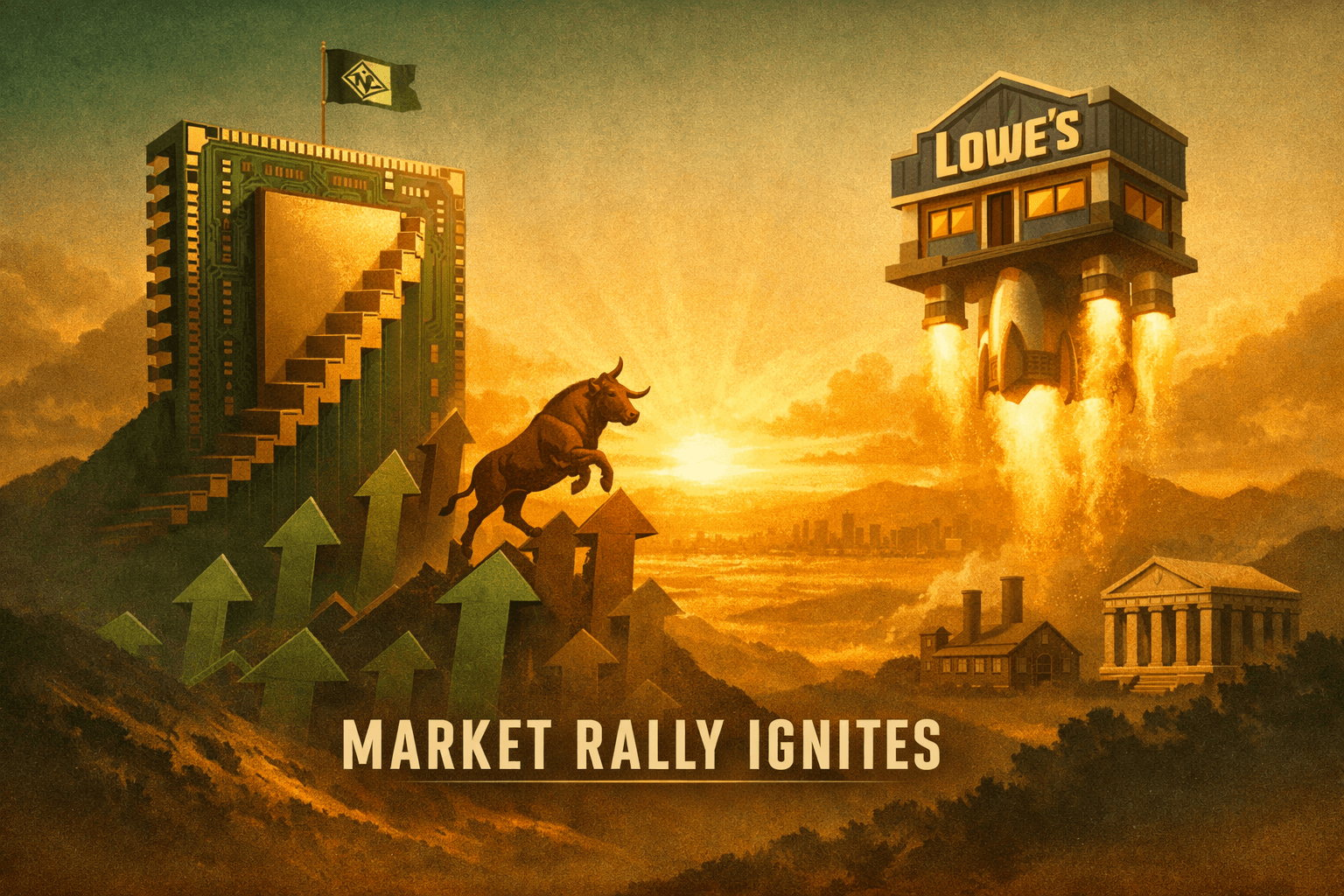 Tech Strength and Small-Cap Rally Drive Risk-On Session After Nvidia Beats and Lowe's Tops Estimates