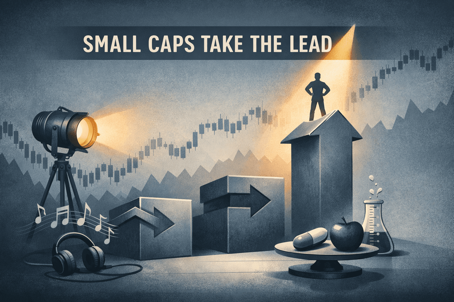 Risk-On Nudges Markets Higher as Small Caps Lead; Spotify Rally Steals the Spotlight
