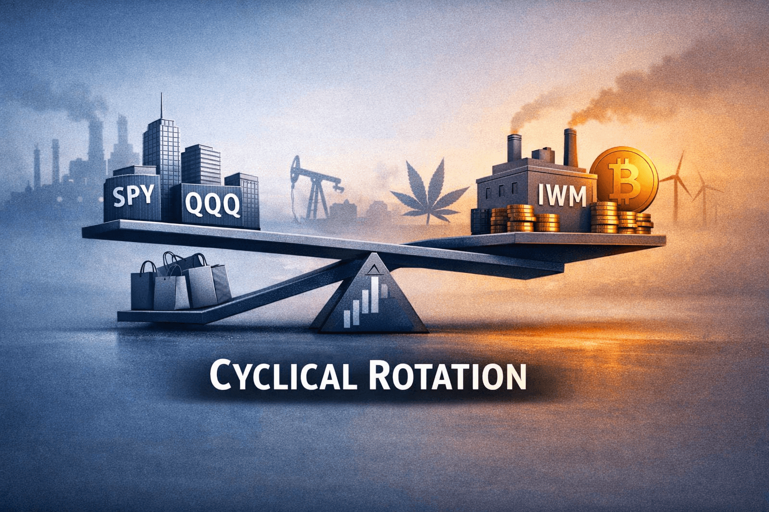 Broad-Based Gains, Small Caps Lead: SPY, QQQ Tick Higher as Sector Rotation Shifts Toward Cyclicals