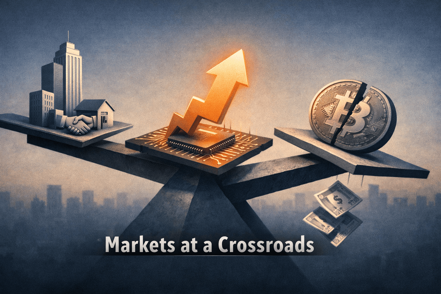 Tech Leads, Crypto Stumbles and Real-Estate M&A Steady Markets: Nasdaq Outperforms as Small Caps Hold Their Ground