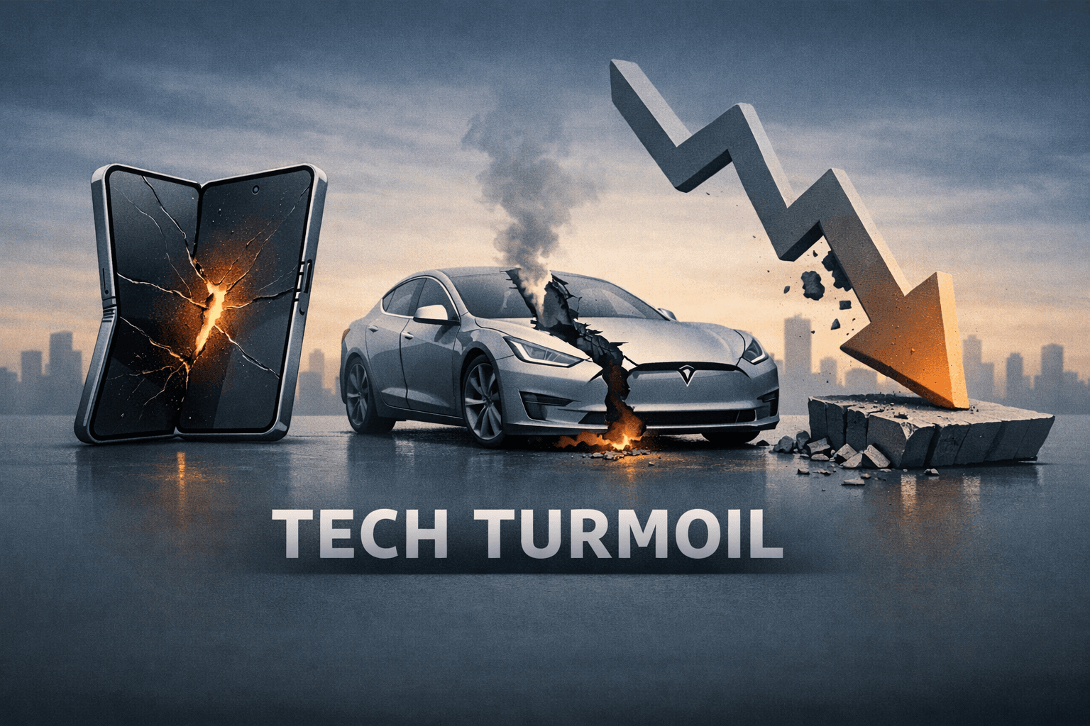 Tech Pain and Auto Splits: Nasdaq Slides as Tesla, Apple Buckle Market Storylines
