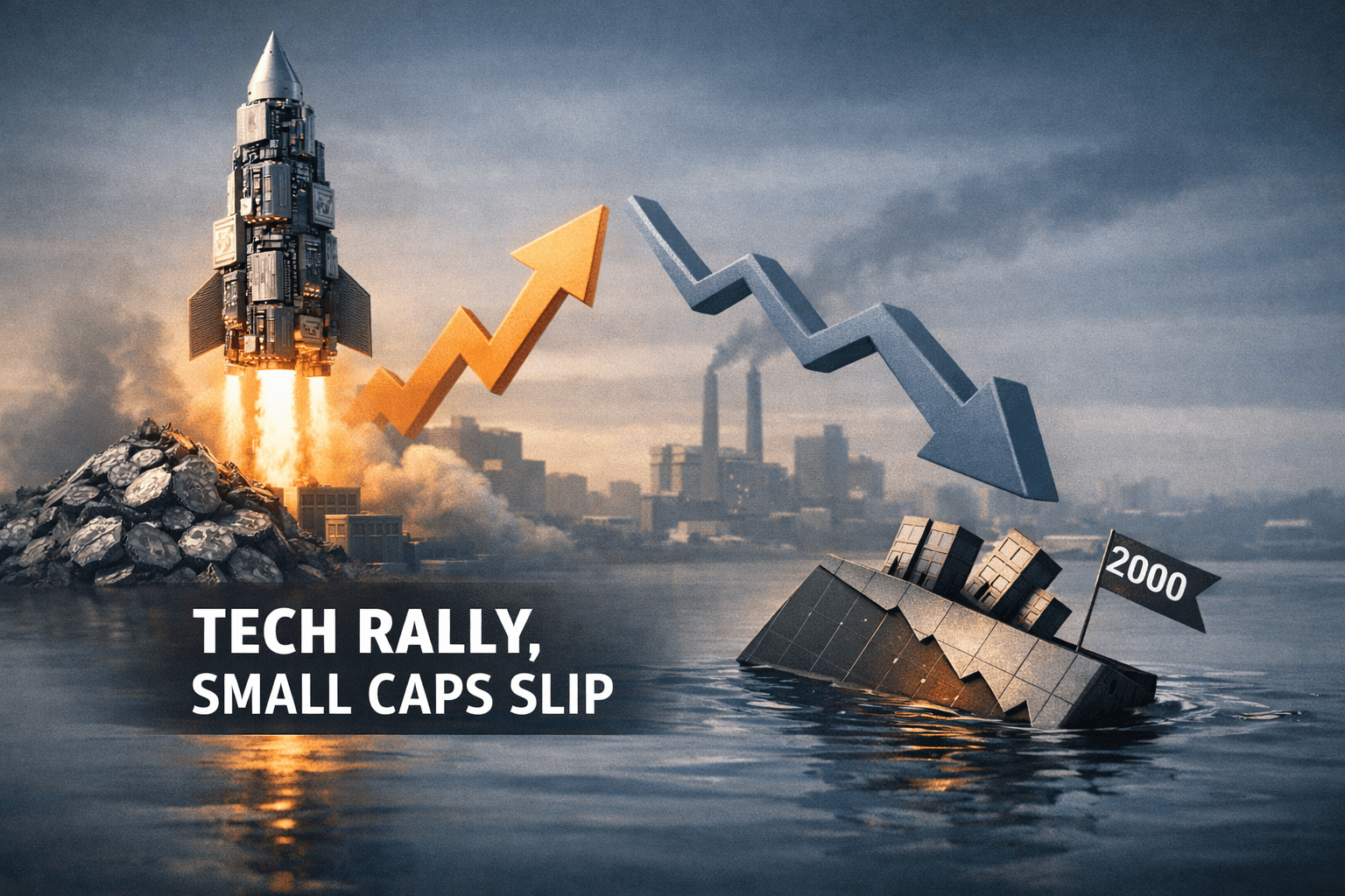 Tech-Led Risk-On Session as Materials and Chips Outperform; Small Caps Lag
