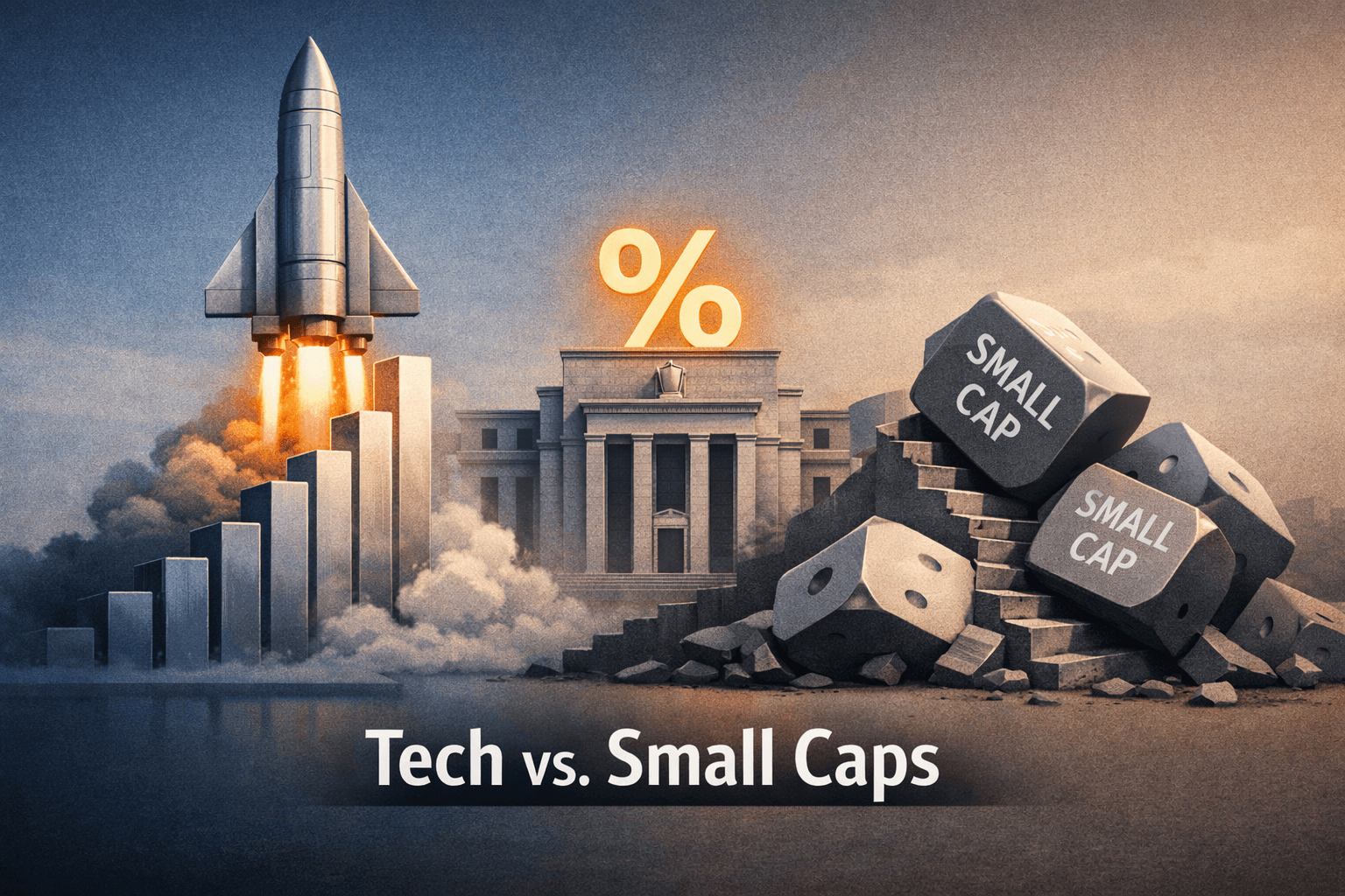 Large-cap Tech Drives Gains as Small Caps Stall — Markets Parse Sector-Specific Catalysts Ahead of Fed-Focused Week