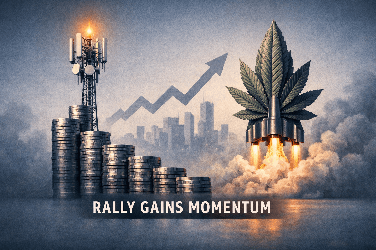 Cannabis and Telecom Wins Drive a Cautious Rally; Tech Leads as Funds Rotate Into Policy-Backed Names