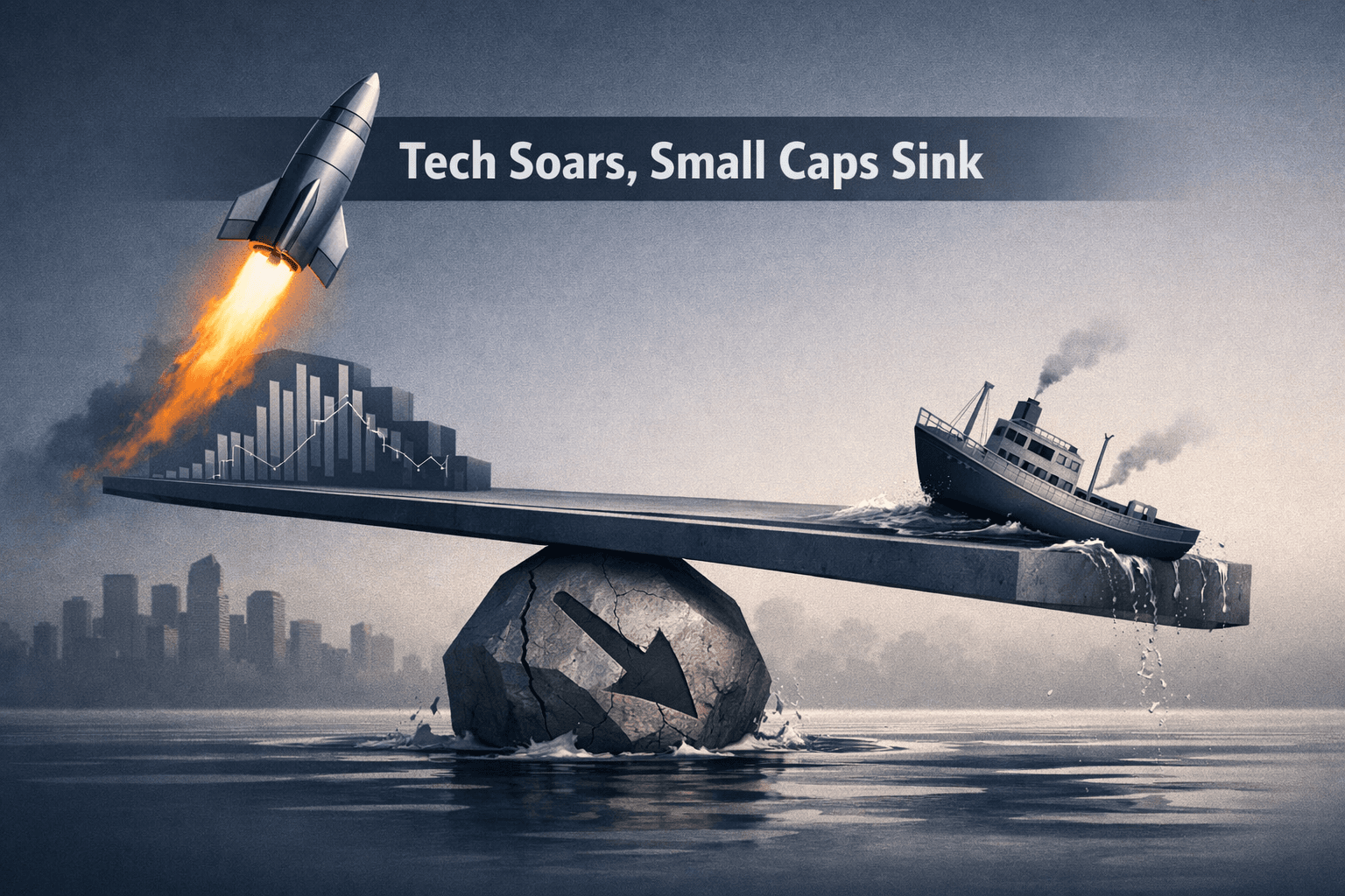 Tech Leadership and Mixed Macro Signals Drive Rotation — QQQ Outperforms While Small Caps Lag