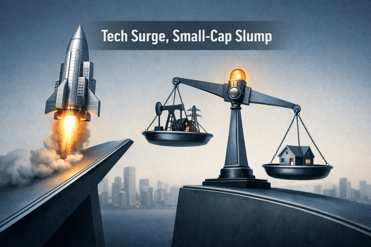 Tech-Led Lift, Small-Cap Lag: QQQ Outperforms as Sector Rotation Favors Energy, Utilities and Real Estate