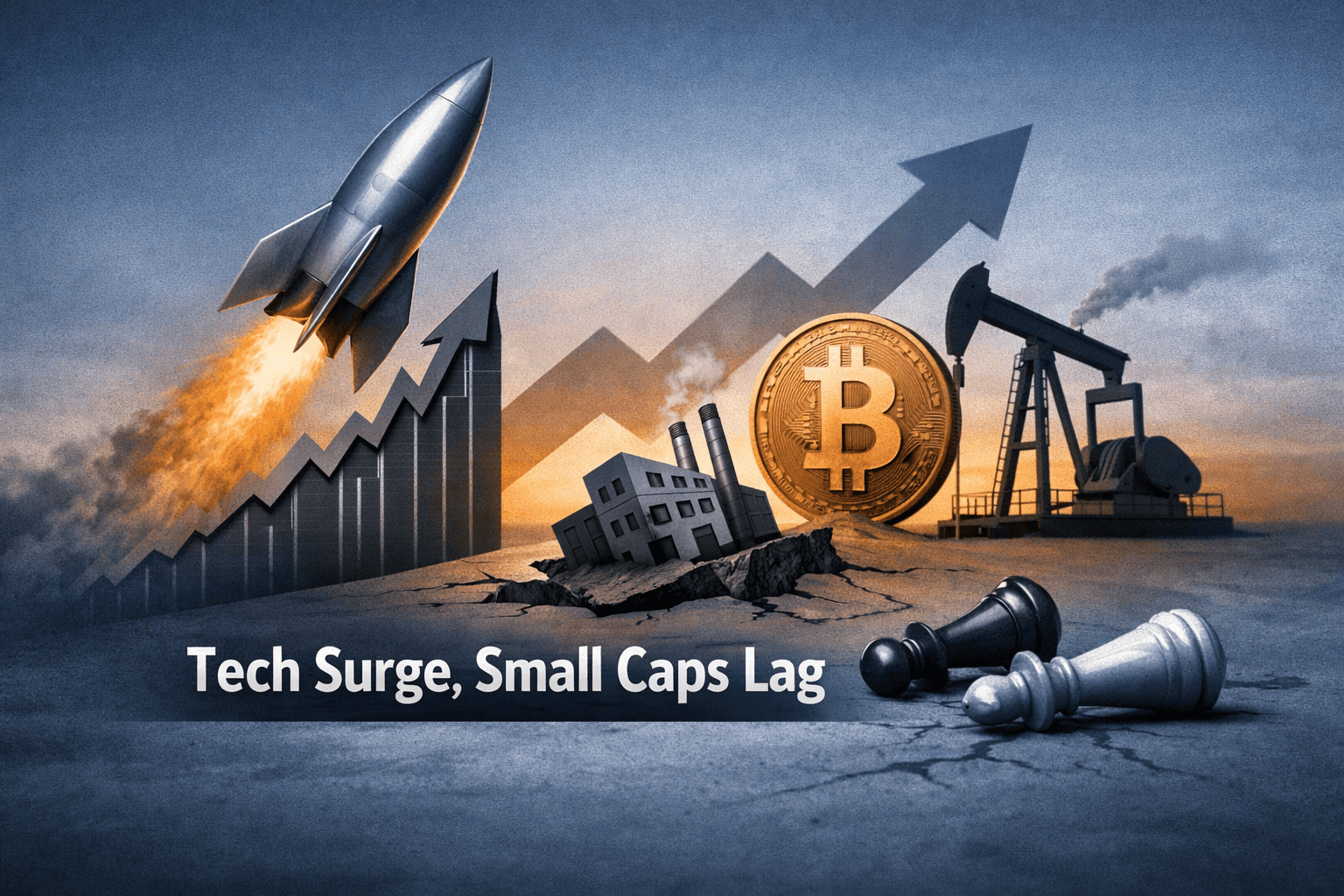 Tech-Led Upside, Small Caps Trail: QQQ Outperforms as Crypto Flows and Energy M&A Drive Risk Appetite