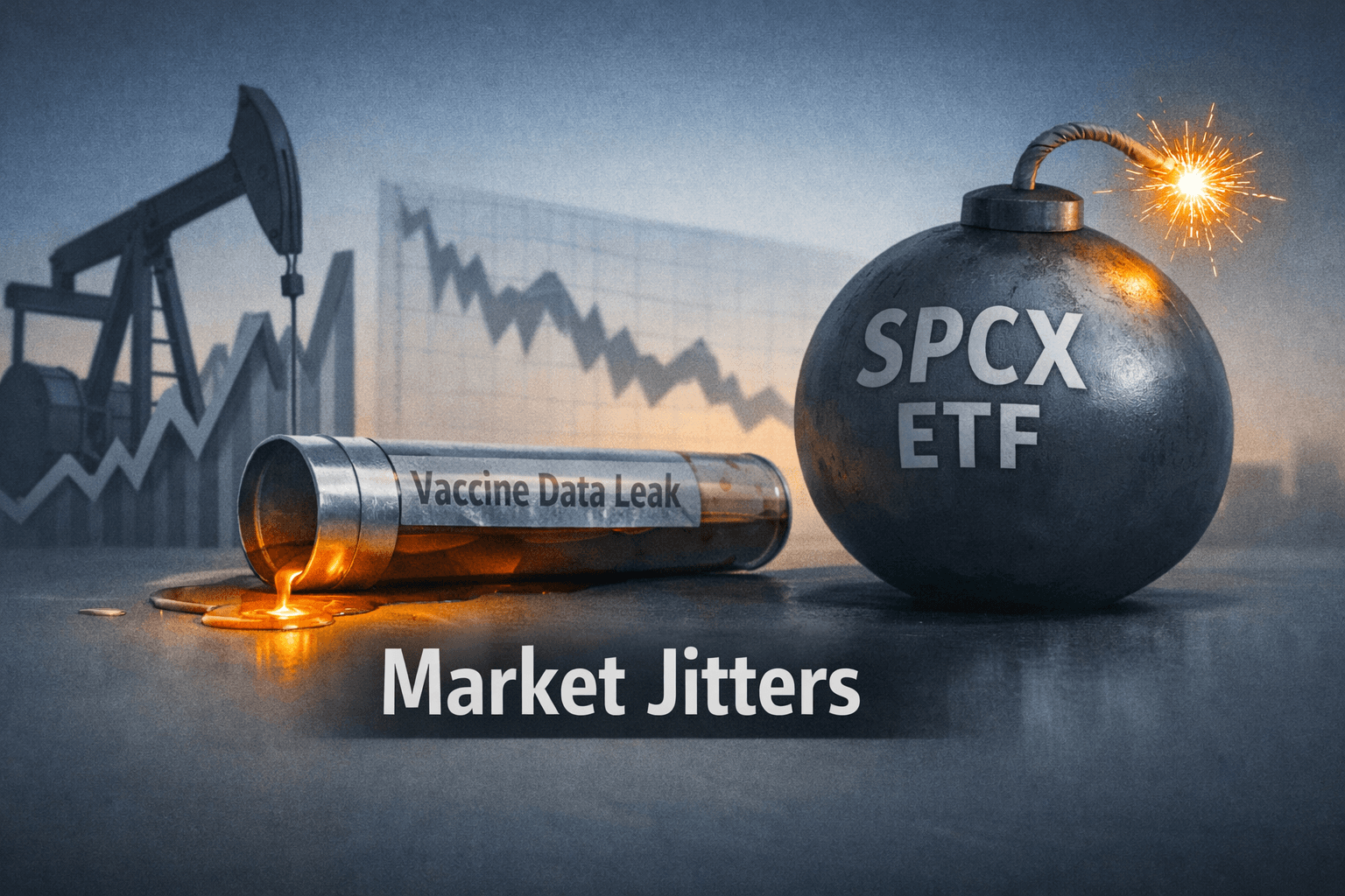 Markets Drift Lower as Energy Strength Offsets Tech Calm; Moderna Leak and SPCX Drop Stir Volatility