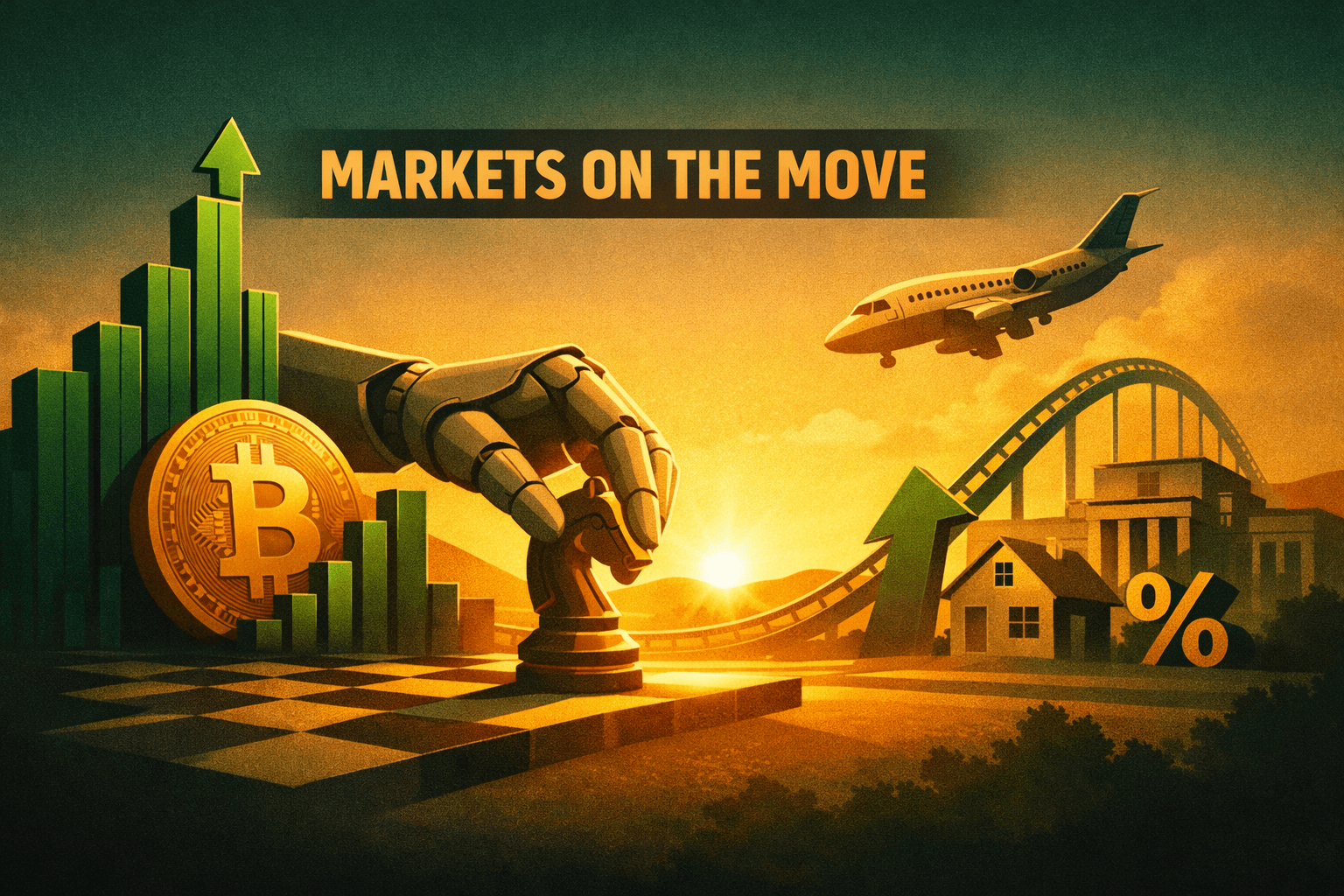 Tech-Led Rally Propels Benchmarks Higher as AI, Crypto and M&A Drive Rotation