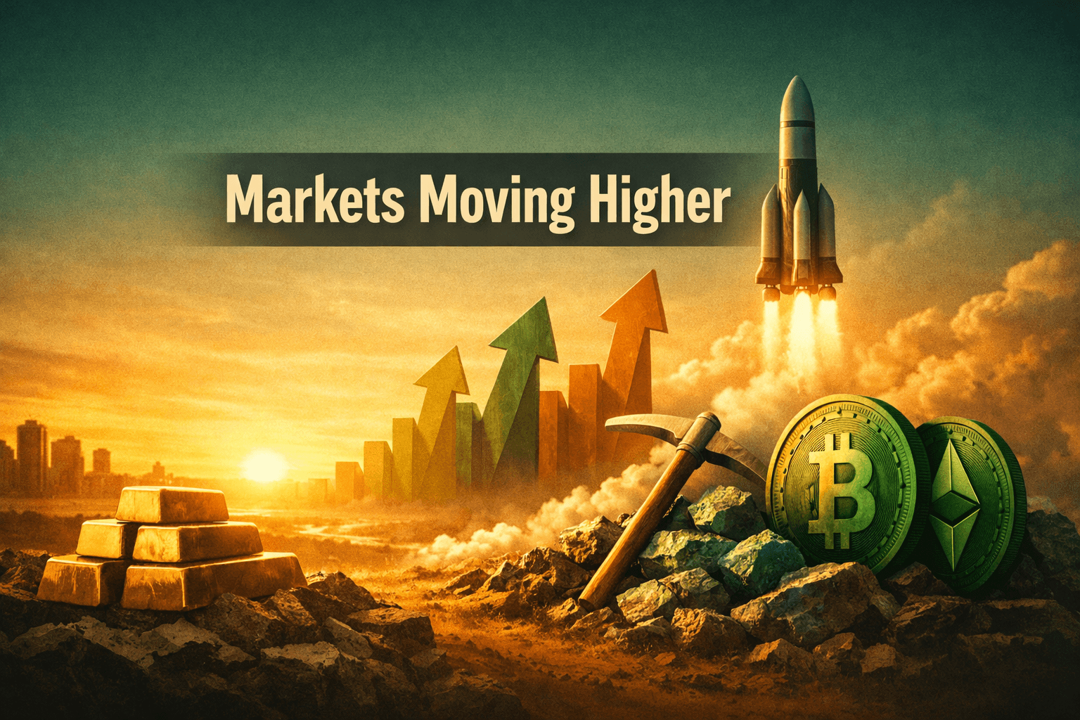 Modest Risk-On Tone Ahead of Fed: Tech Leads, Materials and Crypto Find Traction