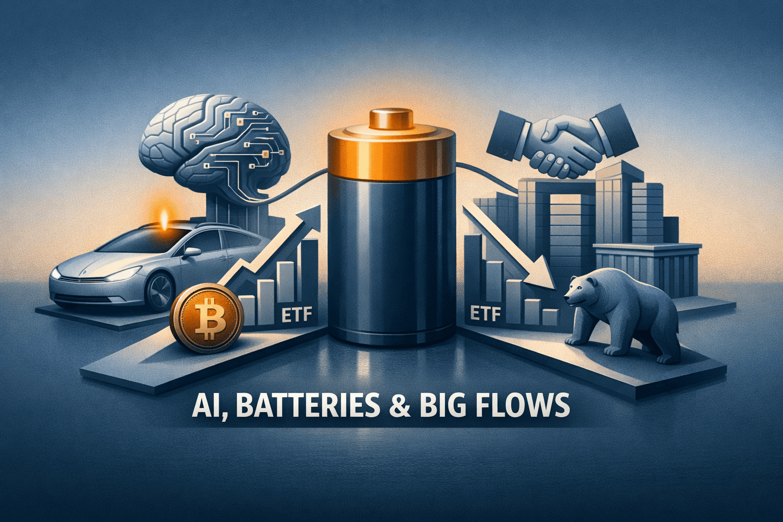 AI, Batteries and Big Flows: MATTER’s AIDV Move Leads a Day of ETF Rotation and Tech-Backed Rebrands