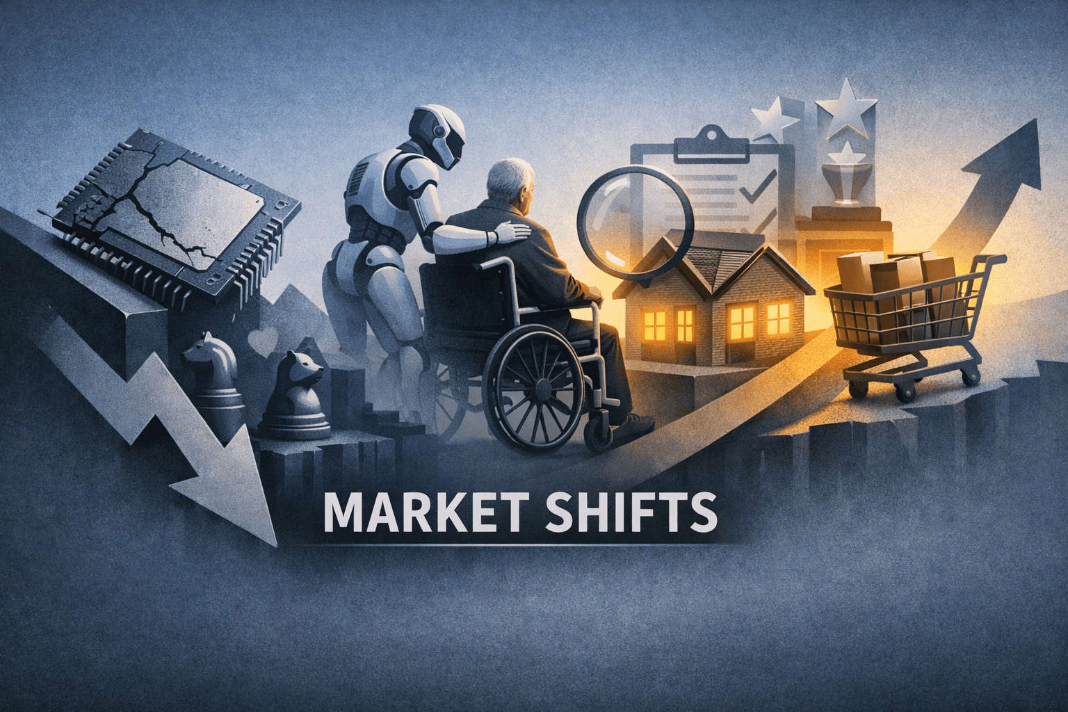 Market Snapshot — Intel Pullback, Assistive-Robotics Boom and Verisk-Roofr Tie-Up Lead the Tape (Apr 15, 2026)