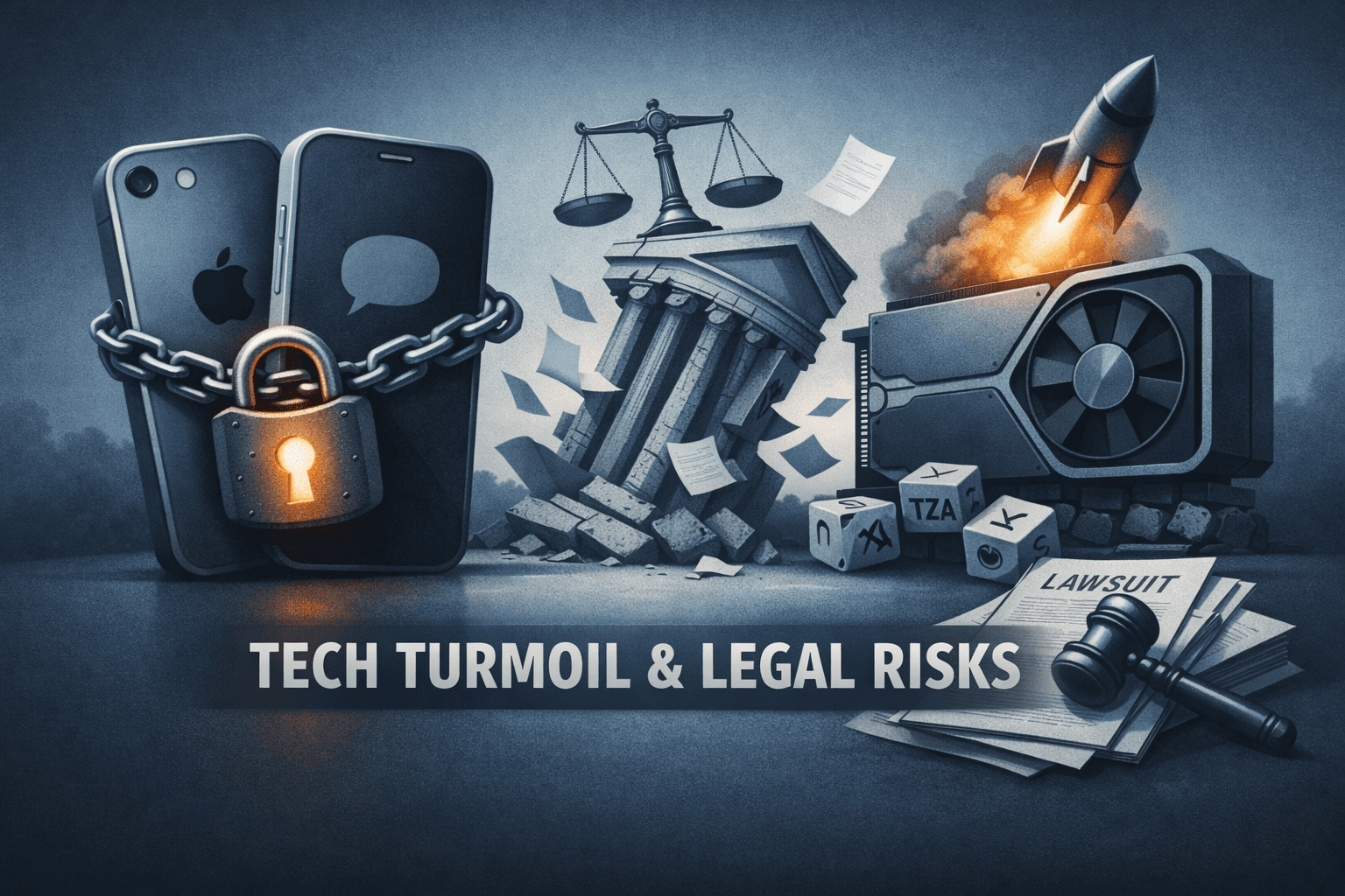 Tech Interop and Legal Risk Take Center Stage — Netflix Lawsuit, Apple/Google RCS, NVDA Momentum, and a Wave of Securities Notices