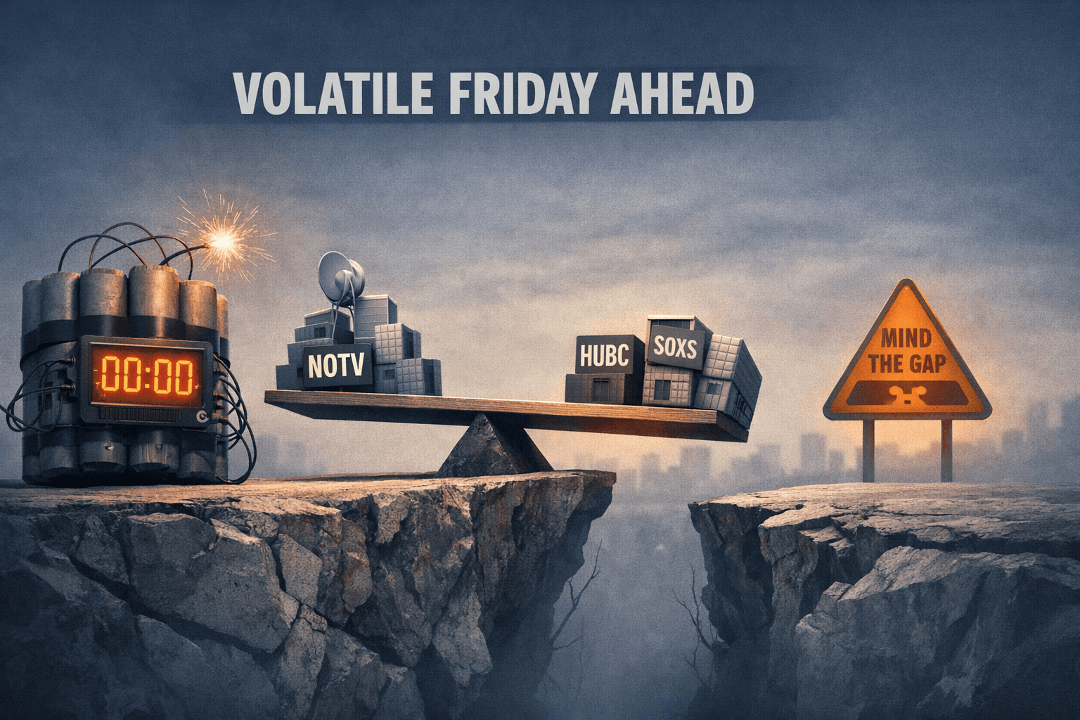 Microcap Madness and Weekend Gaps: NOTV, HUBC, SOXS Lead a Volatile Friday Before Long Weekend