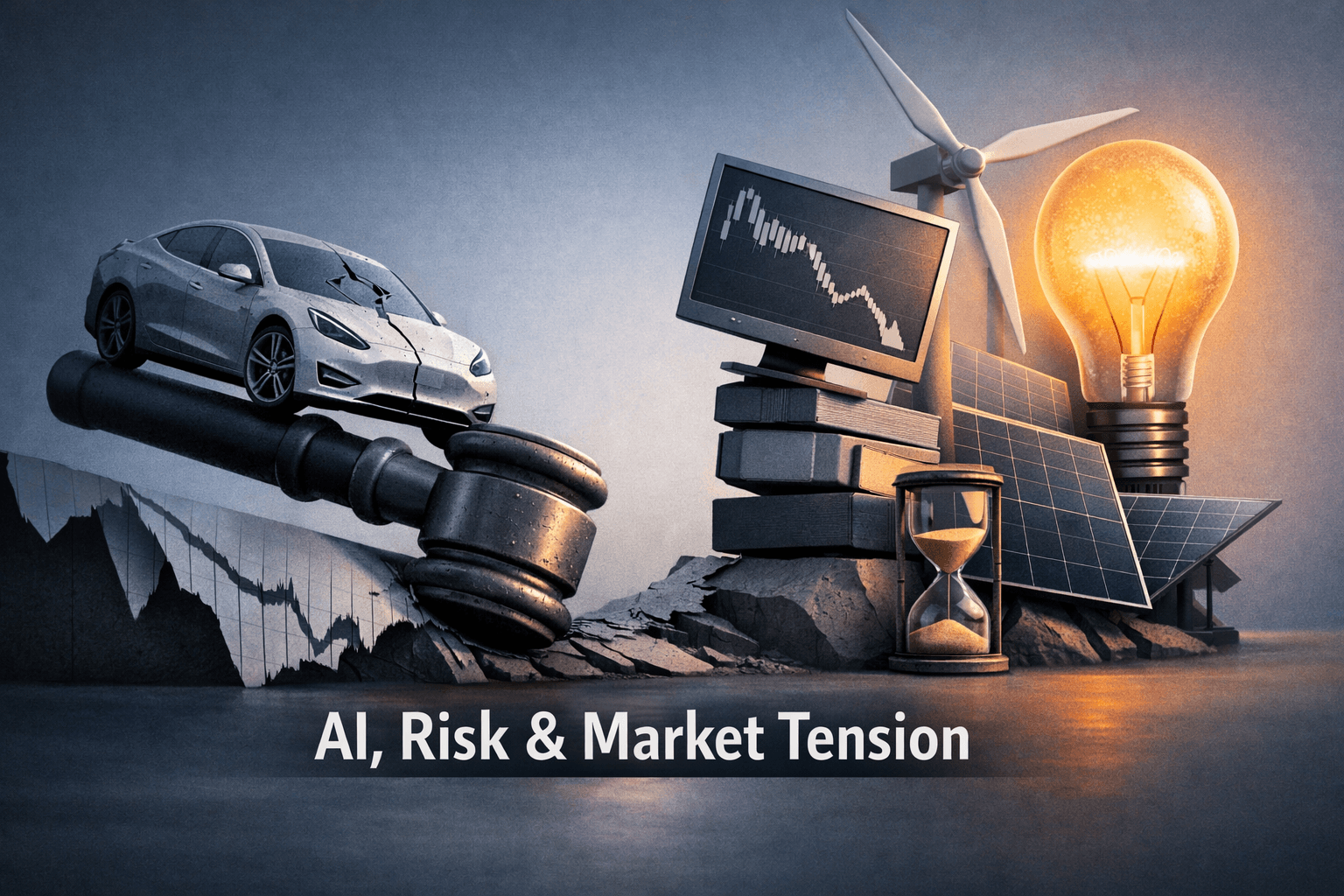 AI, Legal Risk and Technical Pressure: Tesla, Microsoft and a Wave of Sector-Specific AI and Energy Headlines Shape the Session