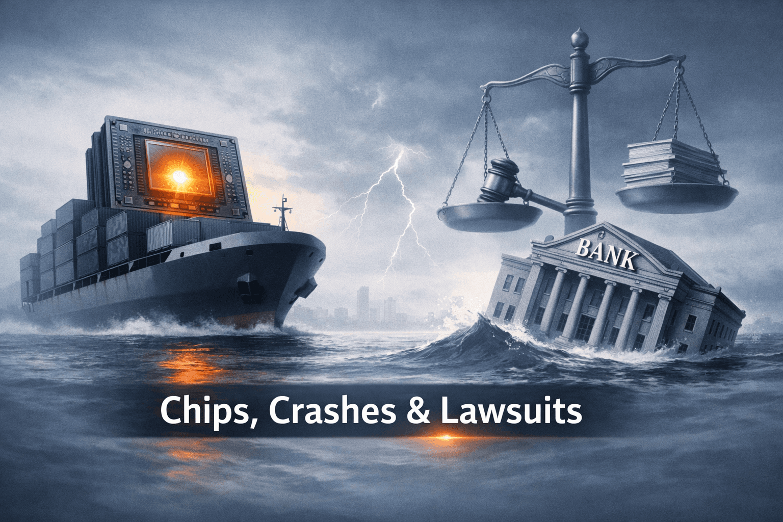 Nvidia-China Shipping Report, Coastal Financial Shock and a Rising Wave of Litigation: Market Movers From Aug. 20