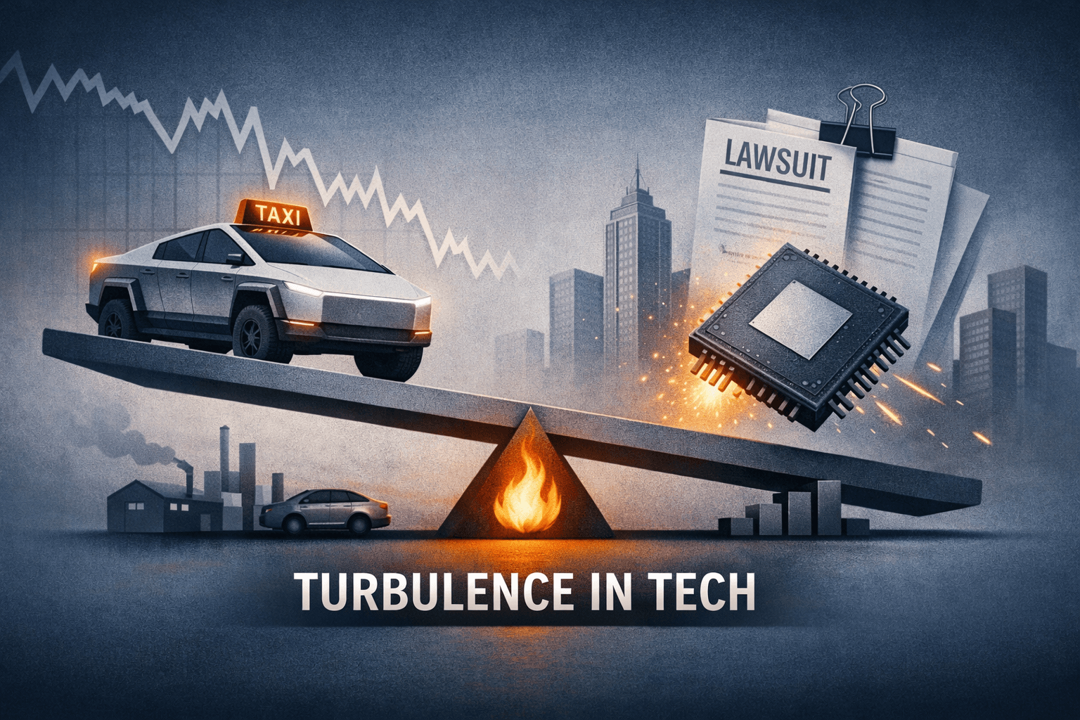 Tesla Event and Chip Volatility Lead a Day of Divergent Tech Moves, Lawsuit Risks and Analyst Re-Rating