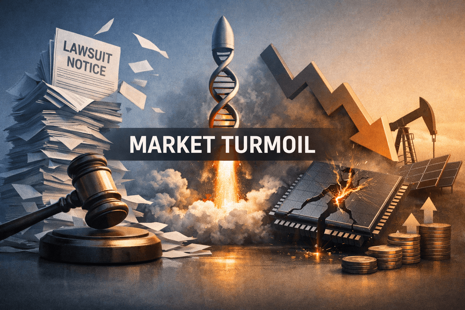 Litigation Wave, Biotech Mania and Big-Cap Churn: Markets React to Legal Notices, KOD Rally and INTC Slide