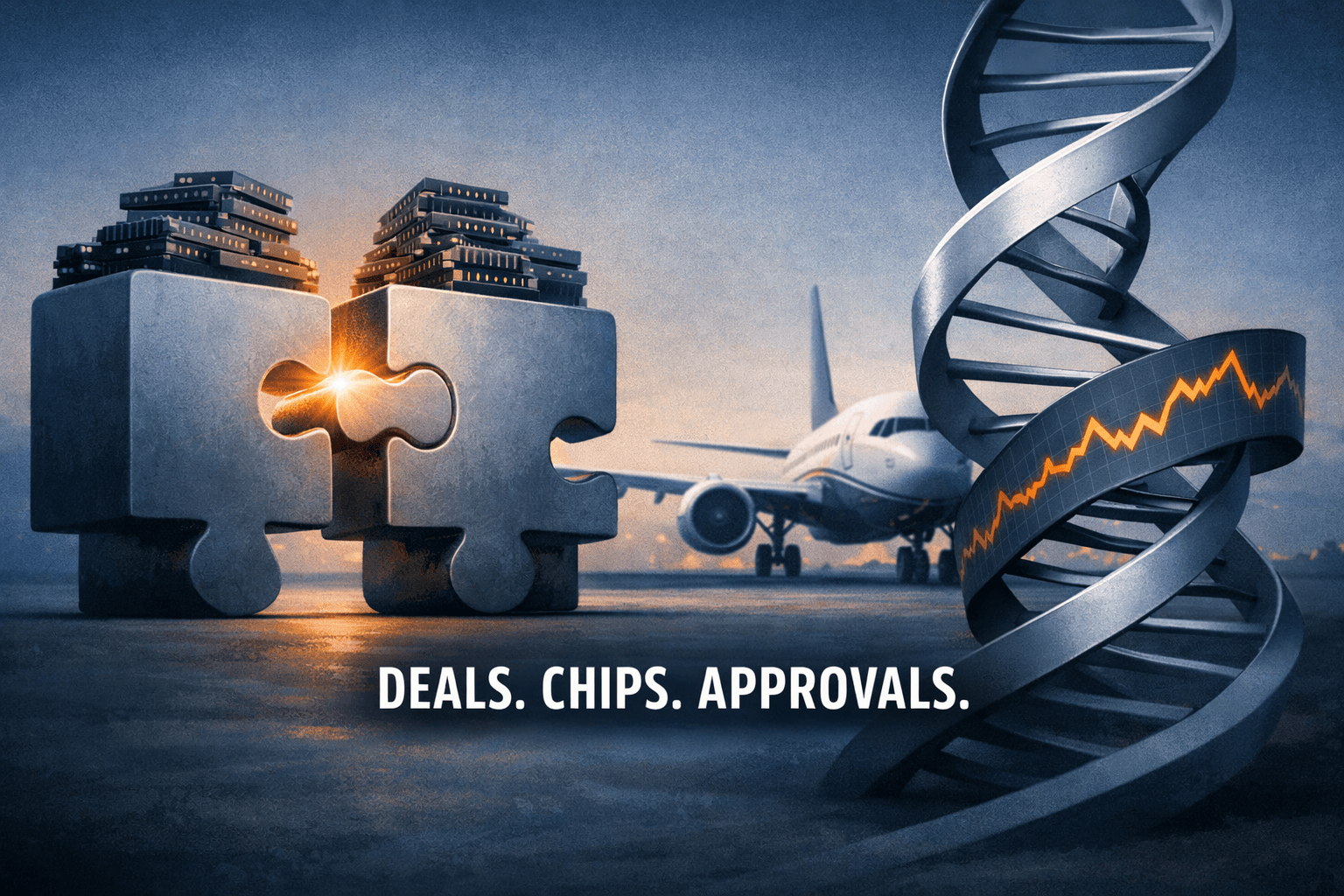 AI M&A and Semiconductor Momentum Lead Tuesday’s Market Storyline — Salesforce’s $5.66B Braze Deal, FAA Clears 737-10, Sequencing Disruption and Busy Tape