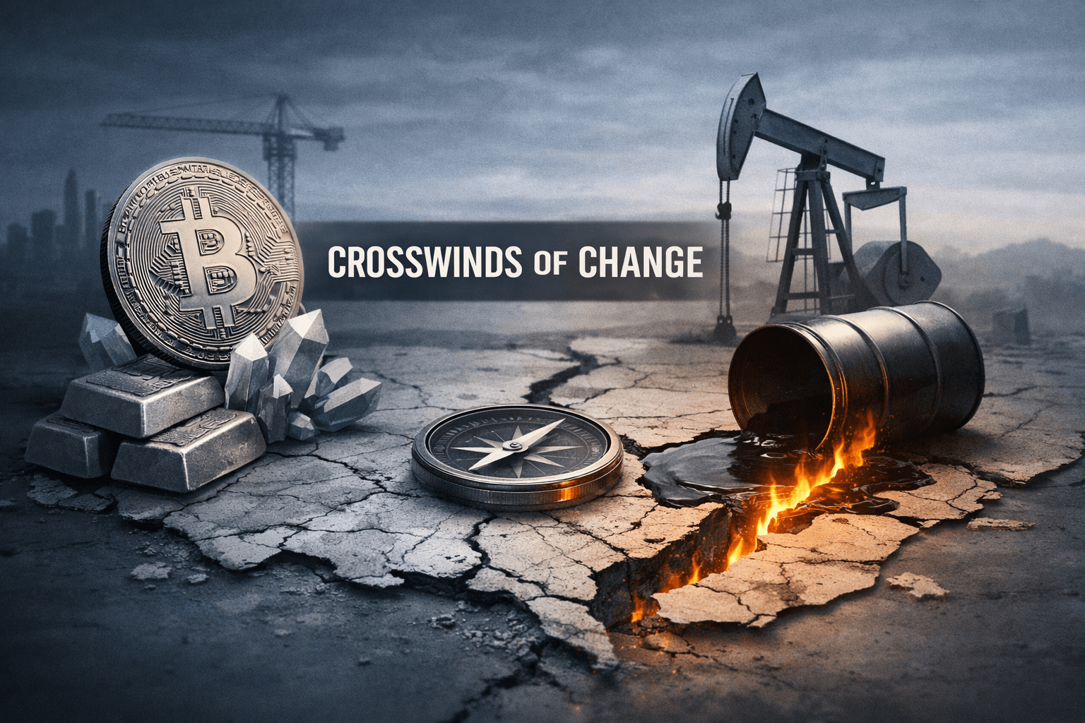Crosswinds: Crypto and Materials Lead Momentum as Oil Spike Rewrites the Risk Map