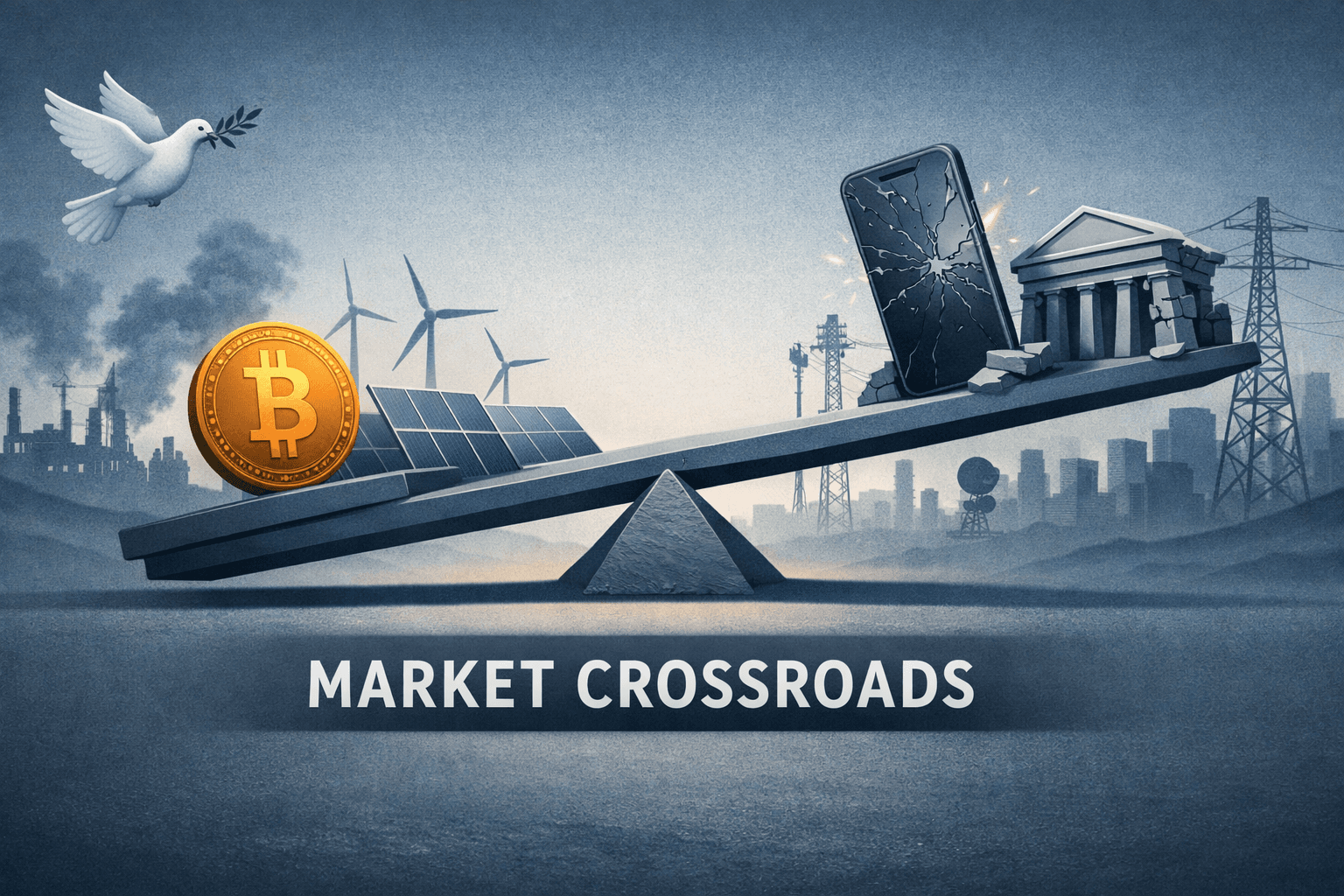 Ceasefire, AI and Renewables Drive a Day of Divergence — Crypto, Utilities and Cannabis Lead While Tech and Banks Face Crosswinds