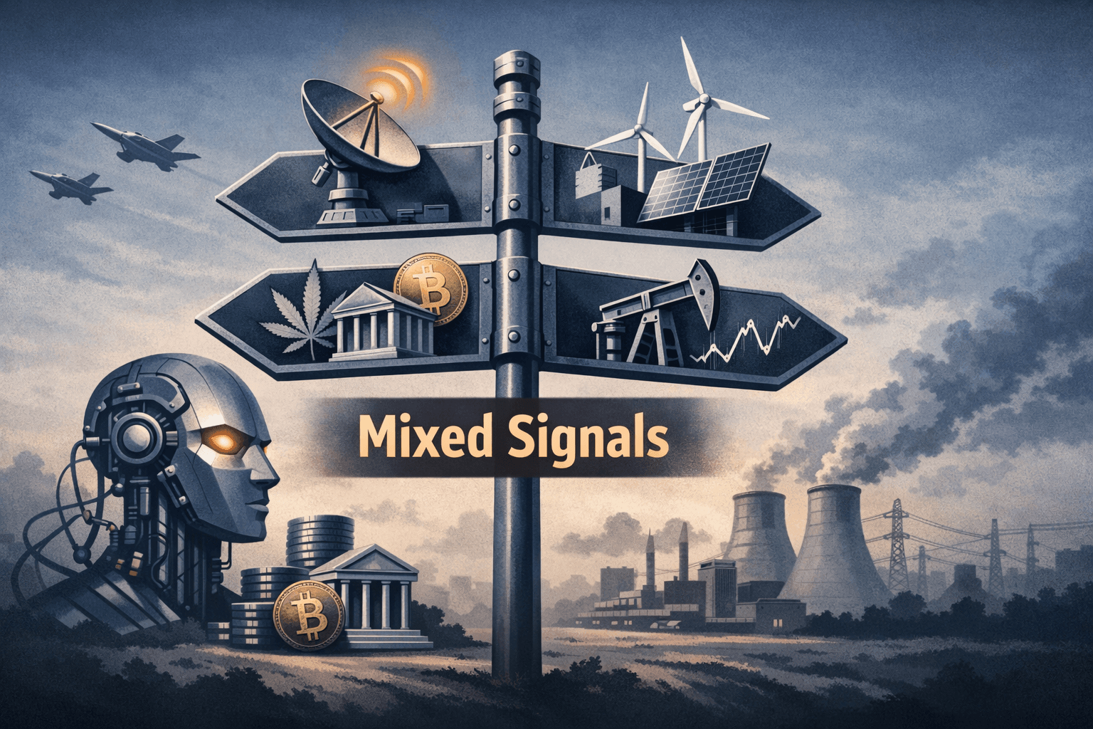 Mixed Signals but Clear Themes: AI, Renewables and Geopolitics Drive Cross‑Sector Divergence