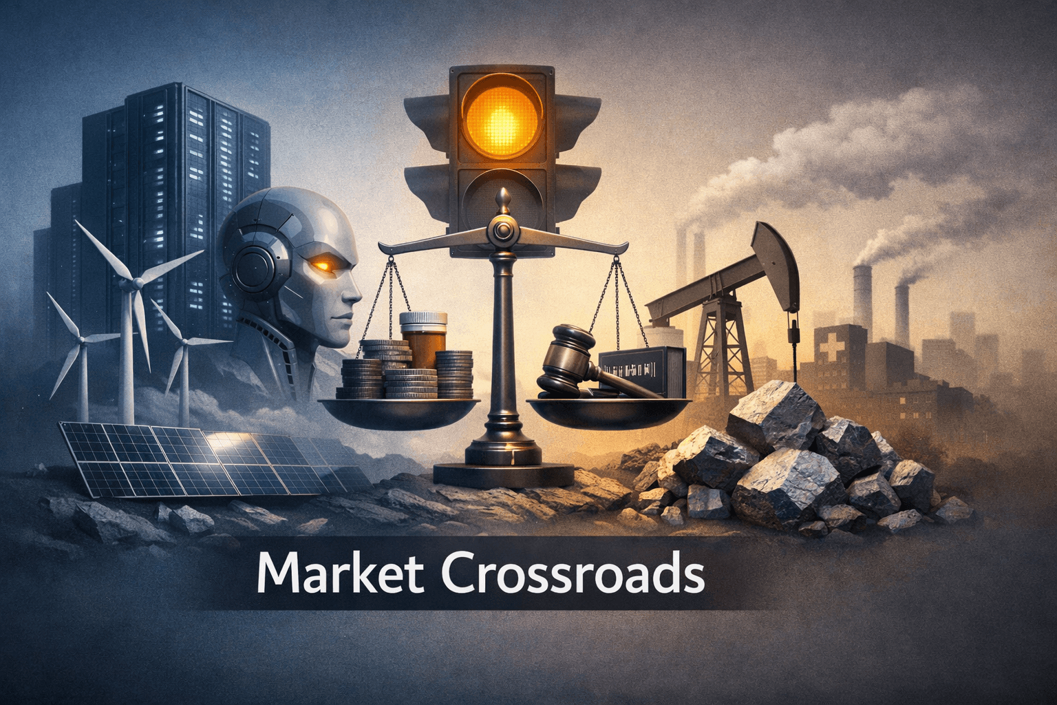 Data Centers, AI and Commodities Lead a Cross‑Market Reset — Energy, Utilities and Materials Outpace as Regulation and Tech Risks Temper Gains
